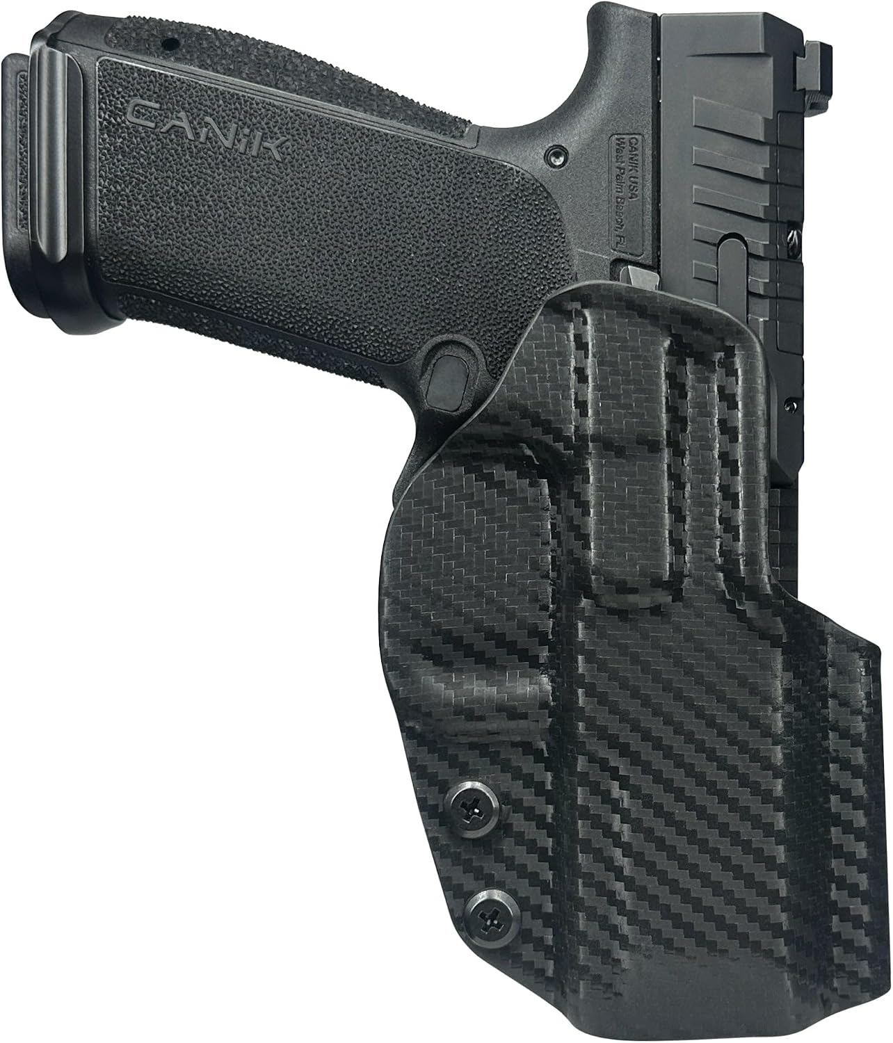 OWB Classic Clip-On Holster Fits Canik Mete MC9 Prime Outside Waistband Carry Gun Holster Kydex American Made Durable Lightweight Carry Gear