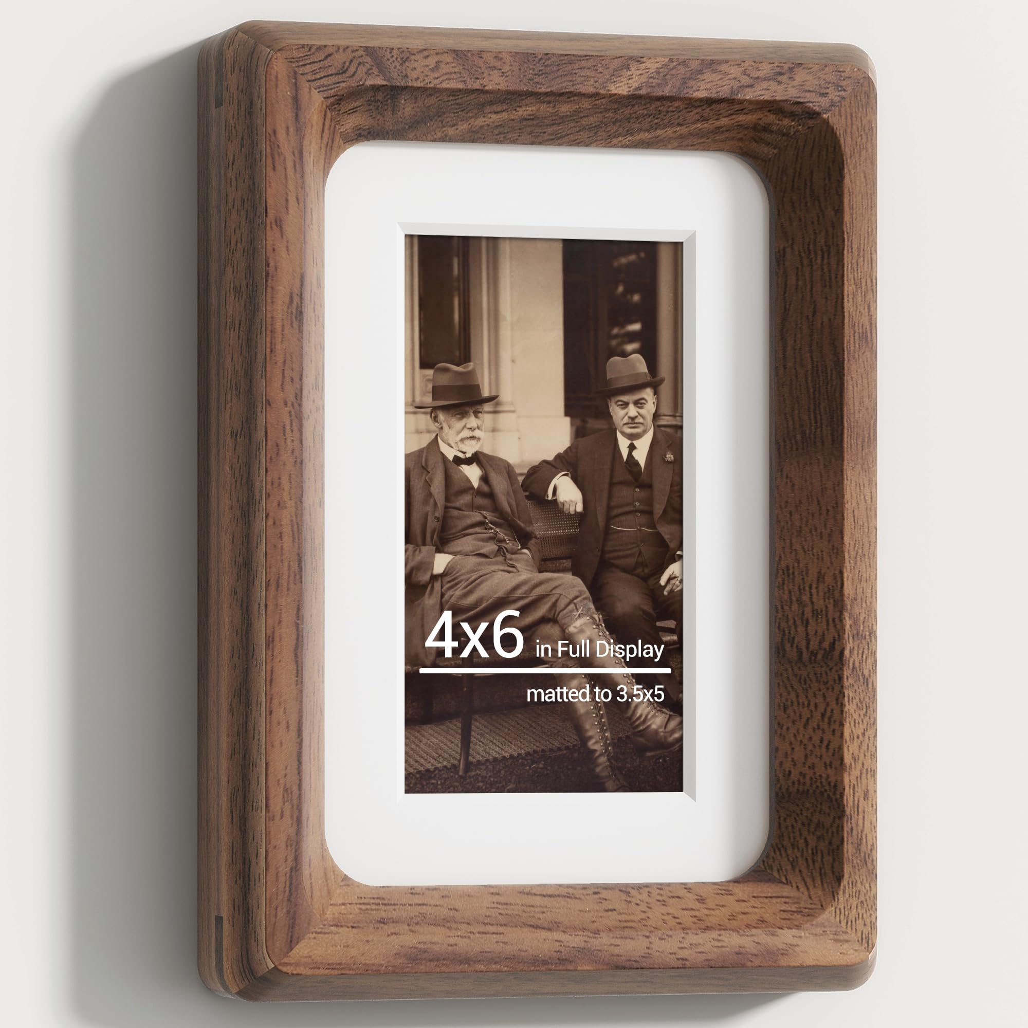 Heimlove Natural Walnut 4x6 Picture Frame