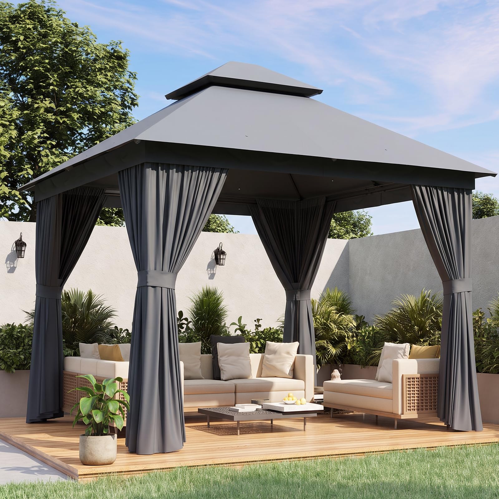 Aoxun 10x10 Gazebo Canopy