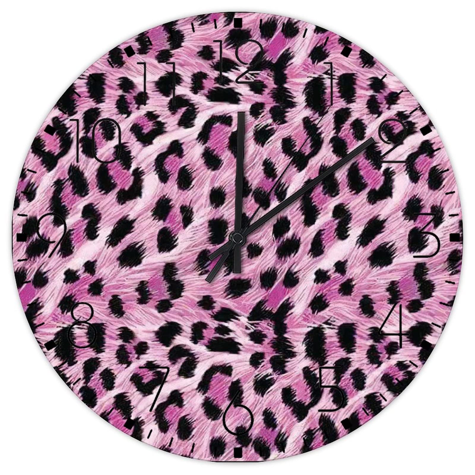 Horloge murale sans tic-tac en bois 30 cm suspendue pour décoration murale de salon et entrepôt