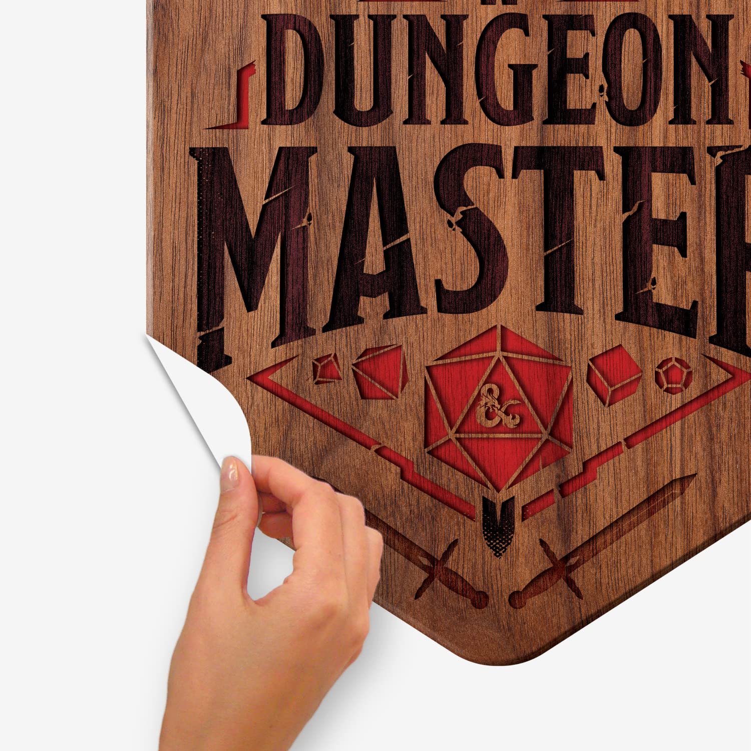 Giant Dungeons and Dragons Master Alphabet Sticker, Red, Black, White, Brown, Géant - Image 4