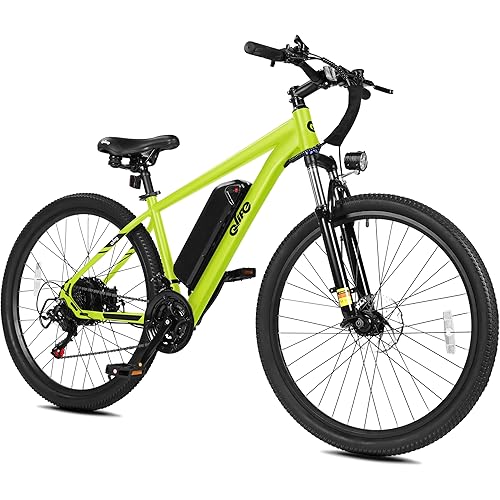 Qlife Racer Electric Bike for Adults - 21-Speed Mountain Lightweight Ebike with Peak 1000W/750W 25MPH/22MPH Brushless Motor, 375Wh Removable Battery, 26X2.1 Tire Step Over E-MTB, Up to 40 Miles