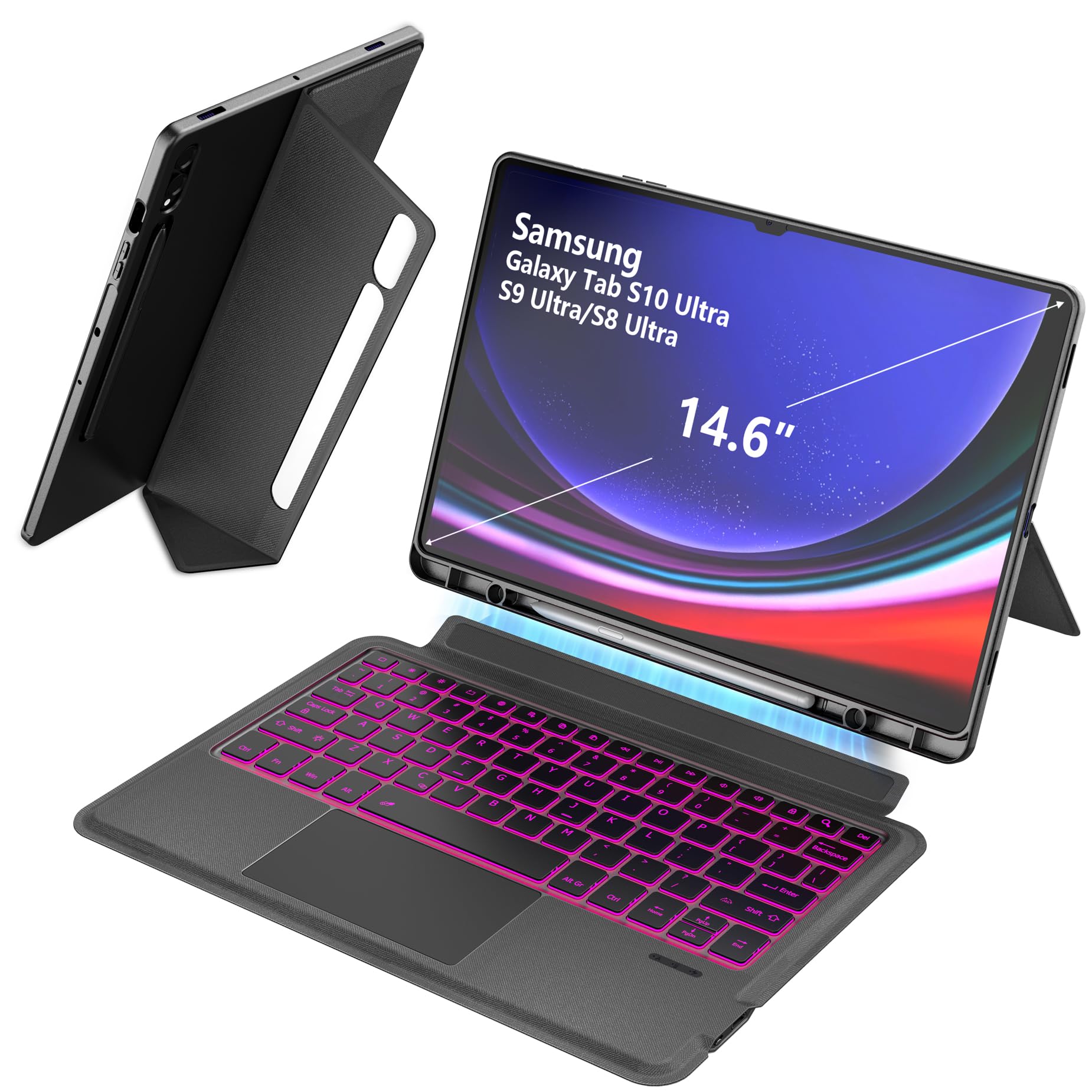 Amazon.com: LIDVN Keyboard Case for Samsung Galaxy Tab S10 Ultra