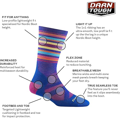 Miniatura 2 de Darn Tough Oslo Nordic Botas ligeras con cojín para nieve (estilo 8034) -