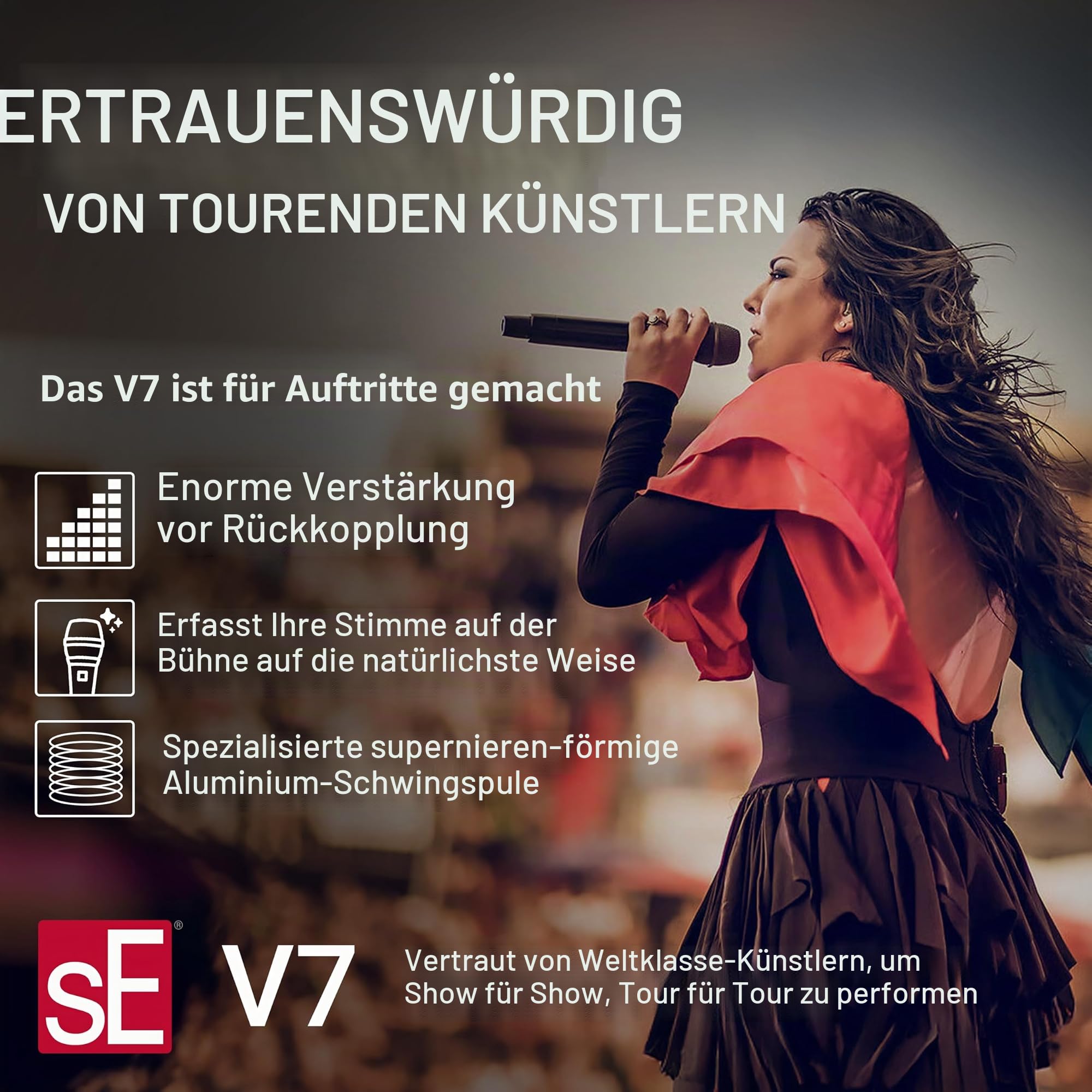 SE ELECTRONICS V7 Schwarz - Gesangsmikrofon