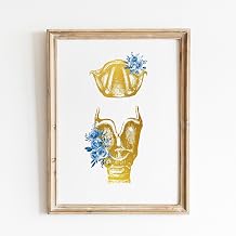 Larynx And Vocal Cord Mouth Anatomy Floral Flowers Medical Art Golden Art, Larynx And Vocal Wall Print Colorful, Poster Wall Hanging Photo,79