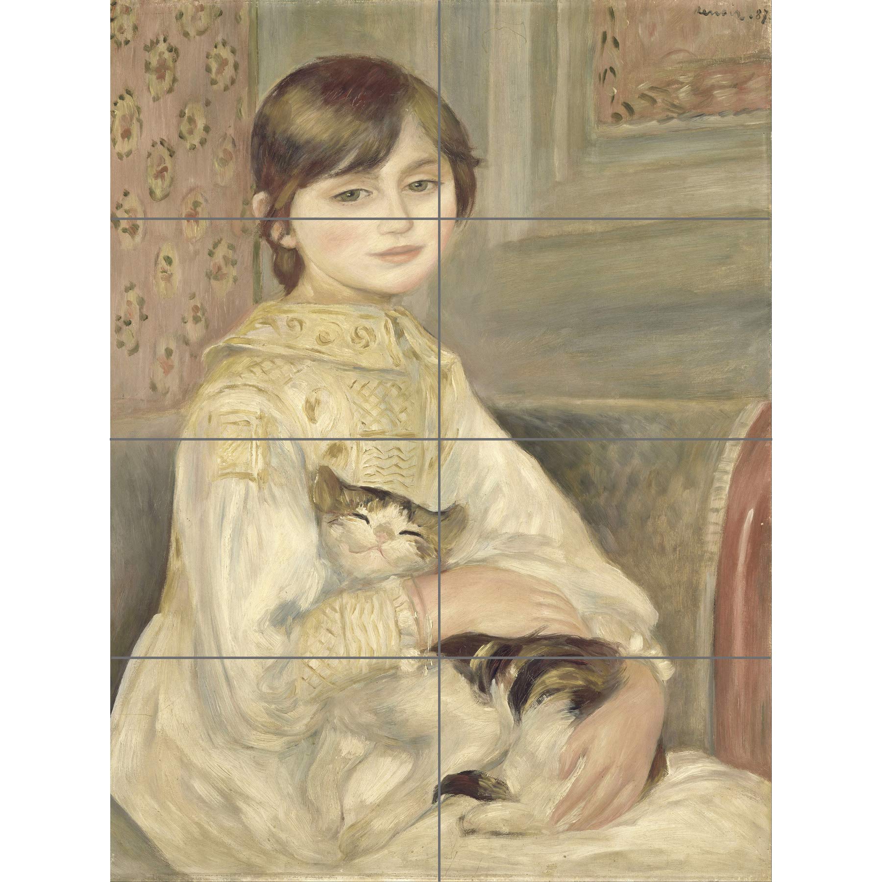 Artery8 Auguste Renoir Julie Manet XL Giant Panel Poster (8 Sections)