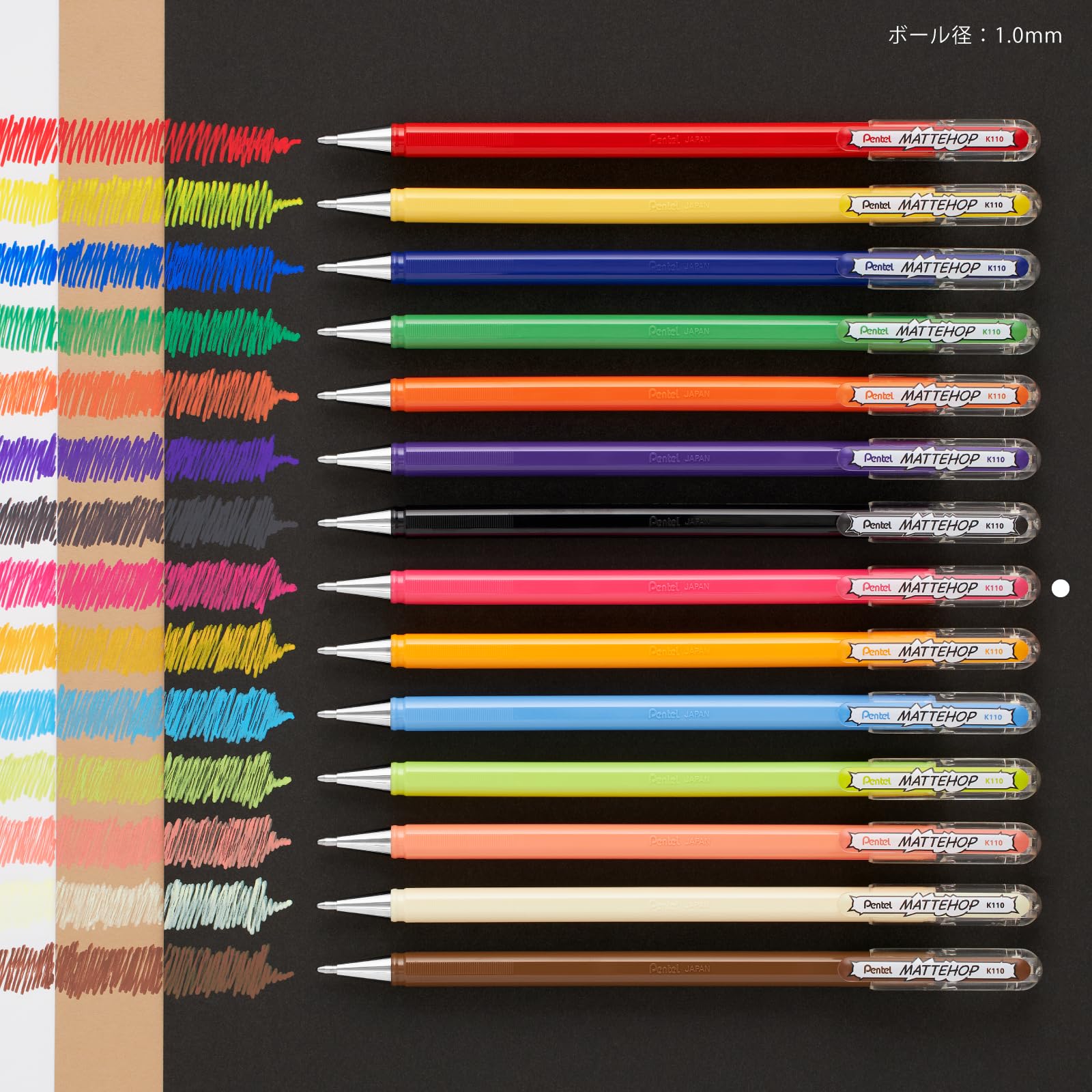 Amazon.com : Pentel Matte Hop Pink Color Ballpoint Pen, 10 Count