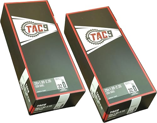 TAC 9 Thorn Resist Tube, 26" x 1.95-2.35 1.260in Schrader Valve, Bicicleta de Montaña, Cruzado, MTB, MTN Bicicletas Tubo de Reemplazo Resistente a