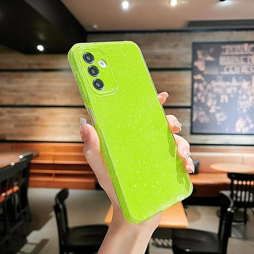 Miniatura 4 de MINSCOSE Funda compatible con Samsung Galaxy A32 5G, bonita funda delgada con purpurina fina, a prueba de golpes, de TPU para mujeres y niñas, para