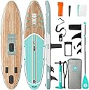 Niphean Inflatable Stand Up Paddle Board with SUP Accessories, Anti-Slip EVA Deck, 10’6’’ Inflatable Paddle Boards for Adults & Youth of All Skill Levels
