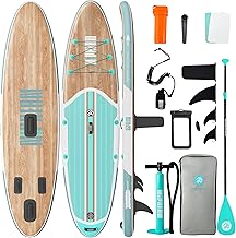 Niphean Inflatable Stand Up Paddle Board with SUP Accessories, Anti-Slip EVA Deck, 10’6’’ Inflatable Paddle Boards for Adults & Youth of All Skill Levels