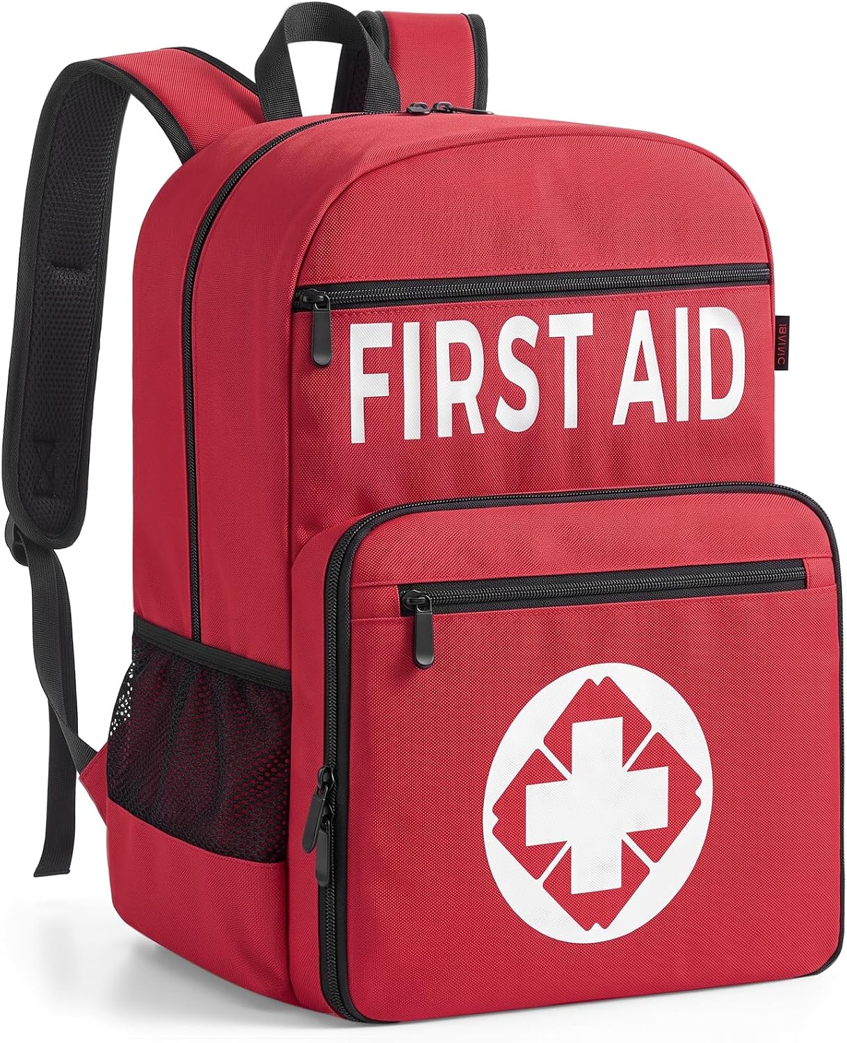 First Aid Backpack Bag, Empty Emergency Medical Bag with Multi-Pockets