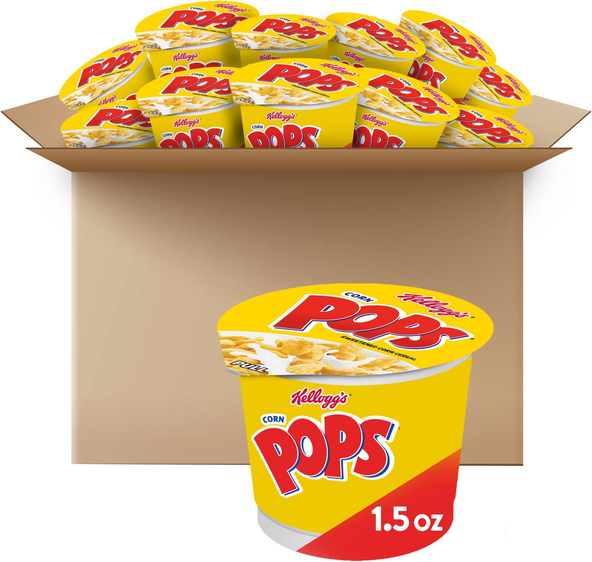 Corn Pops Cereal, 1.5-Ounce Cups (Pack of 12)