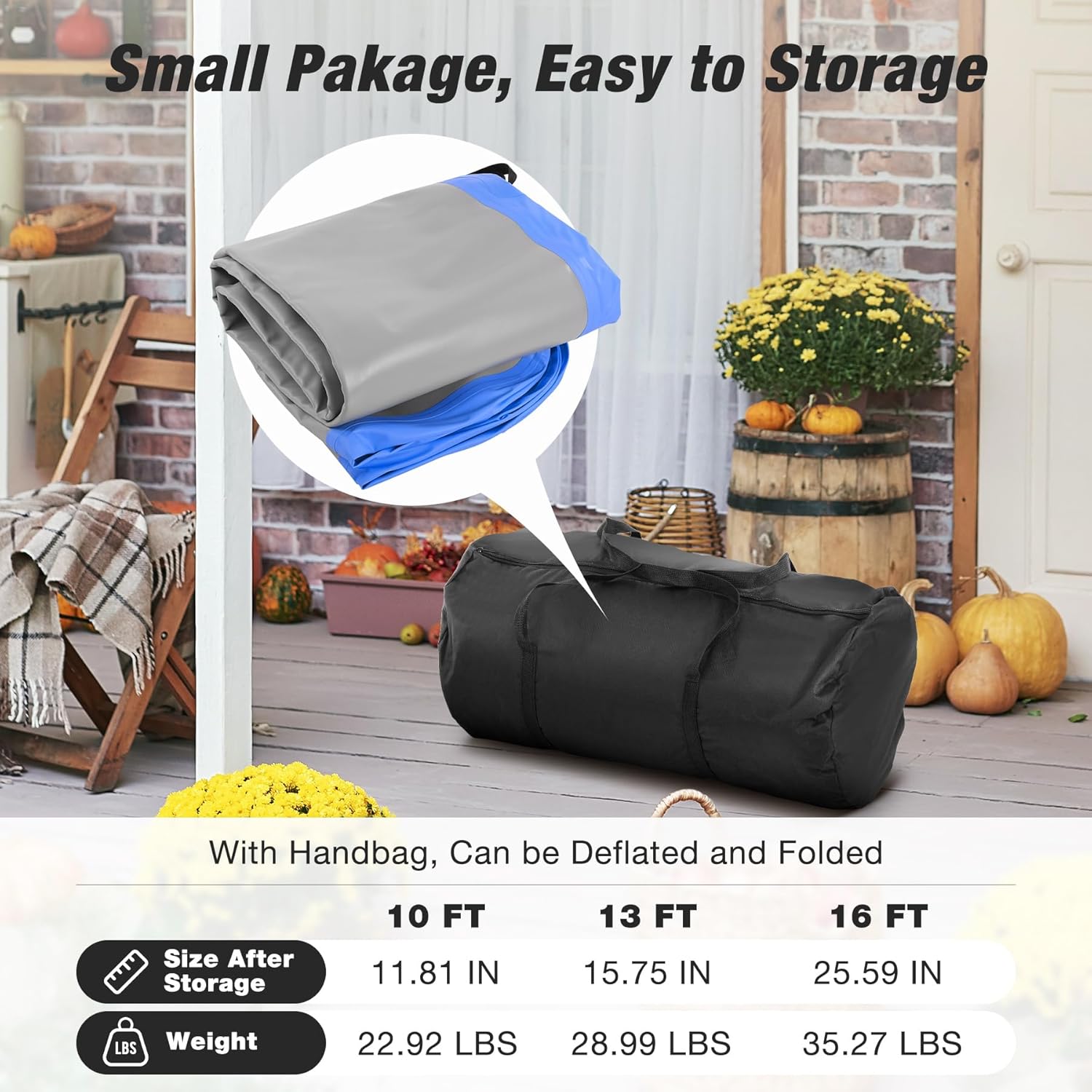 WARMOUNTS Inflatable Air Gymnastics Mat, 10 ft/13 ft/16 ft Air Tumbling Track Mat for Kids and Adults, Tumble Track with Electric Pump for Training, Cheerleading, Yoga, Home, Gym, Water, Outdoor