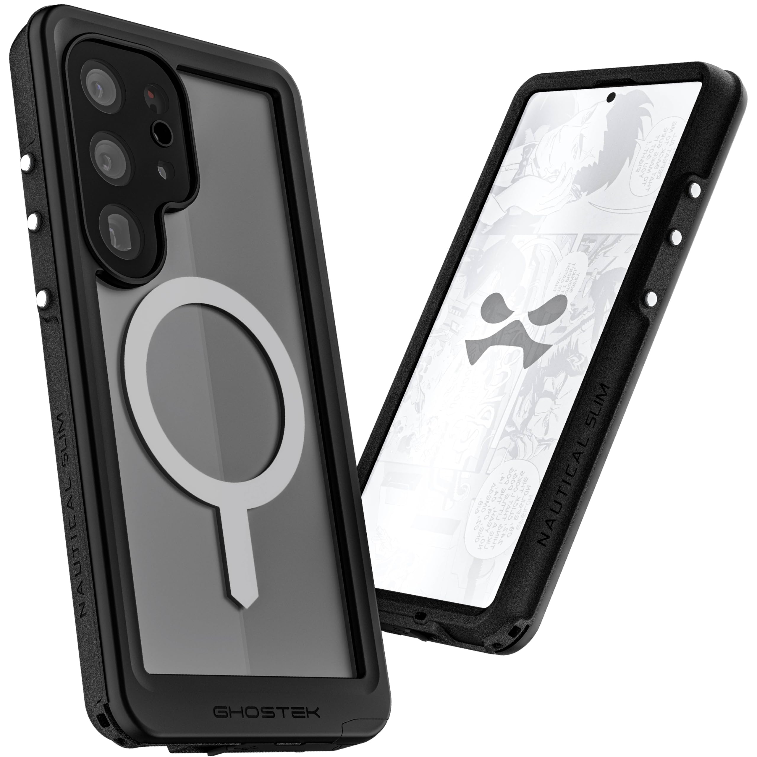 Ghostek Nautical Slim S25 - Custodia ultra impermeabile con pellicola protettiva per lo schermo e copriobiettivo della fotocamera, robusta, resistente, magnetica, compatibile con Samsung Galaxy S25