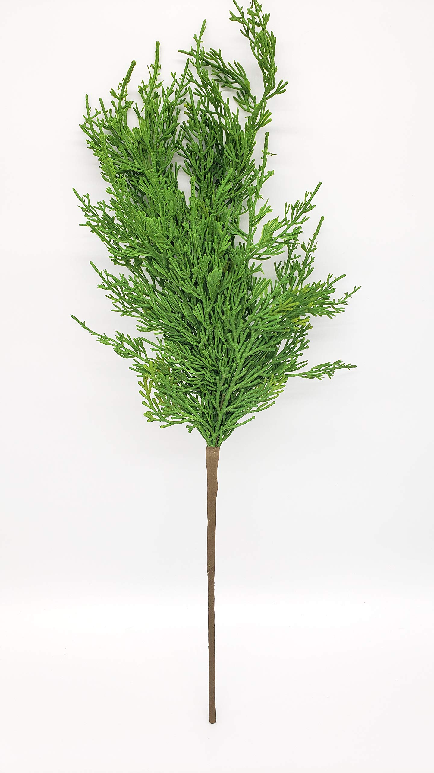 B841 Artificial Green Cedar 24" Picks/Bush Fall Christmas Home Decor. Looks Real.