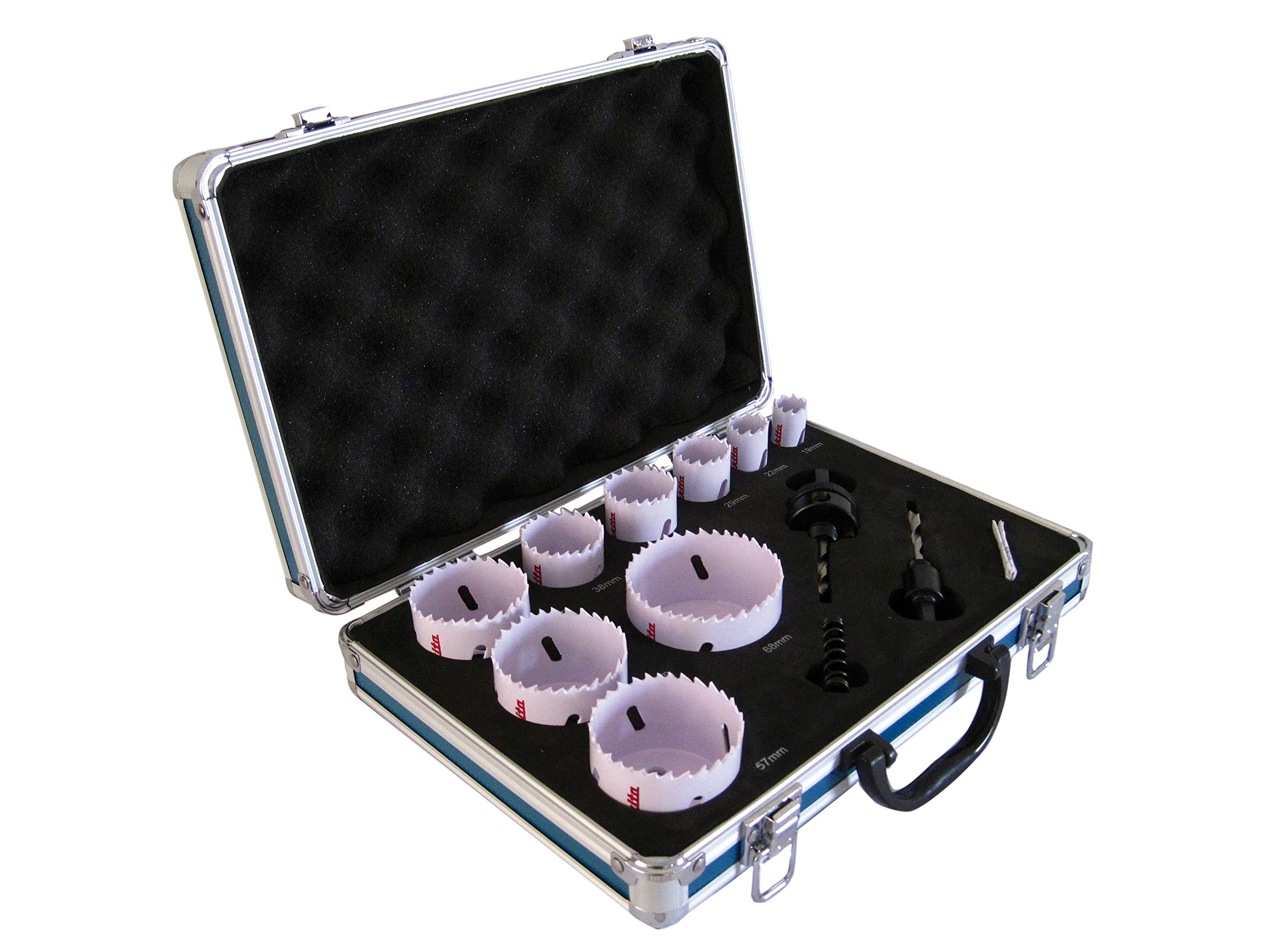 Makita D-47282 12 Piece Electrician Holesaw Kit, Silver, Large