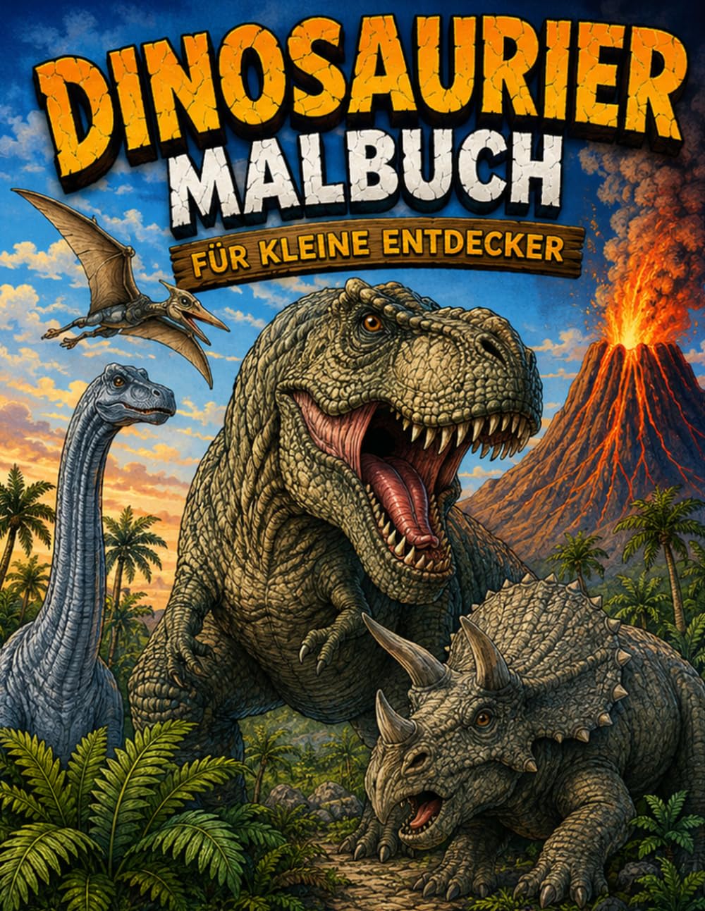 Dinosaurier: Malbuch