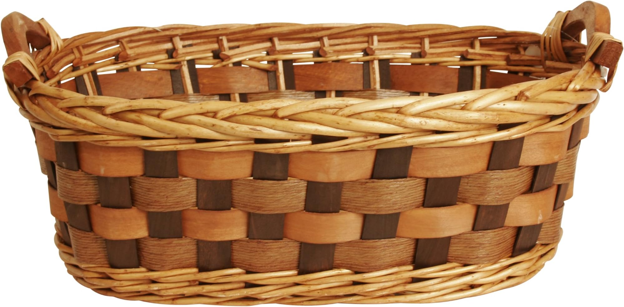 Wald Imports Split Willow Basket, 17-Inch