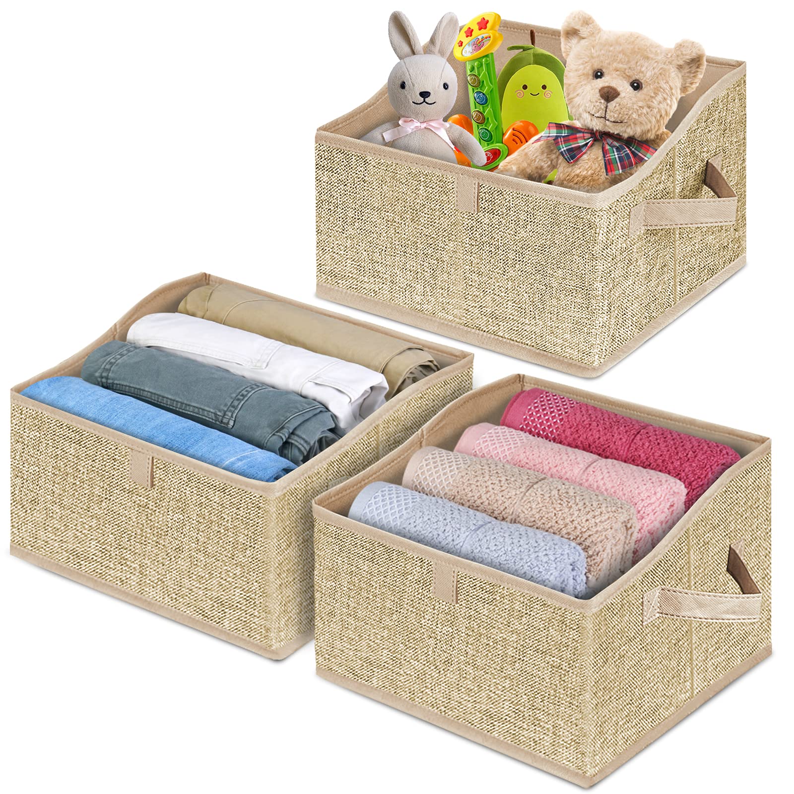 バトルトード Amazon.com: BALEINE 3 Pack Closet Storage Bins for Shelves