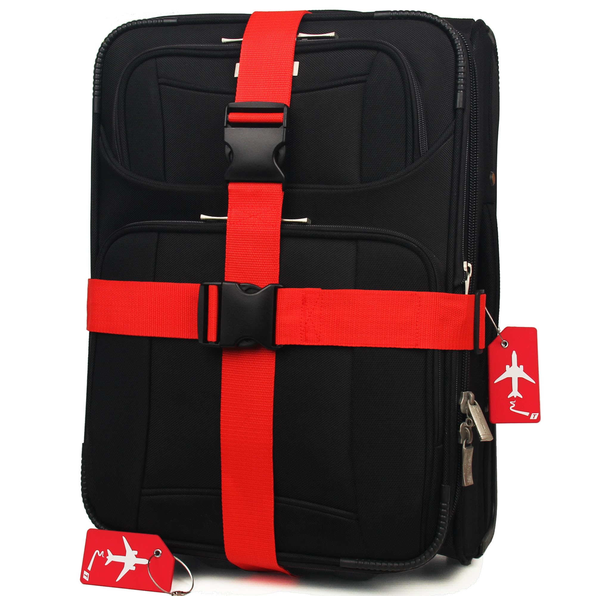 TRANVERS 4Pack Luggage Straps and Tags Set 79” Heavy