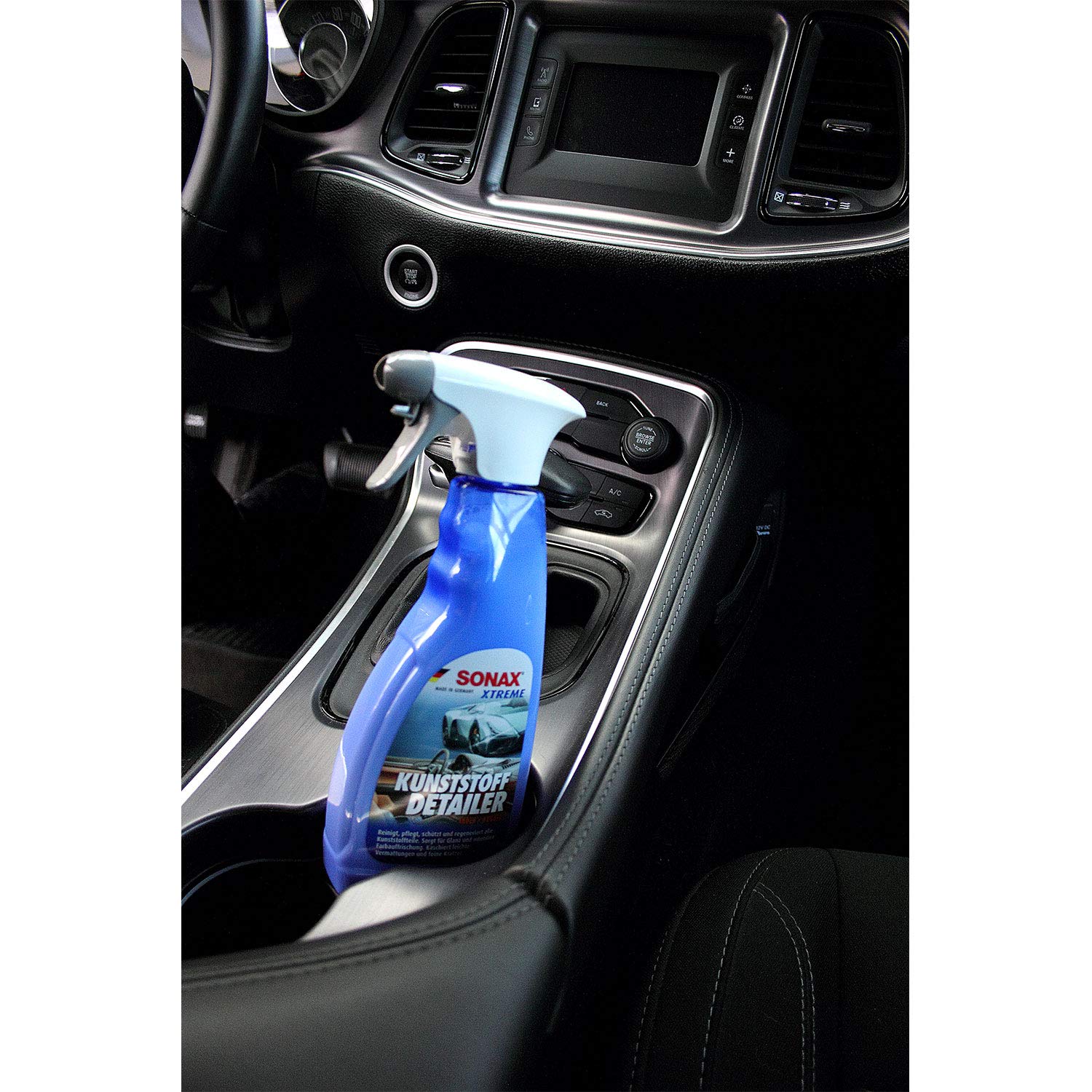 detailmate Set d'entretien pour voiture : SONAX Xtreme nettoyant intérieur 500ml + detailer plastique intérieur + extérieur 500ml + 2X chiffon microfibre + brosse cuir + gant d'entretien + applicateur