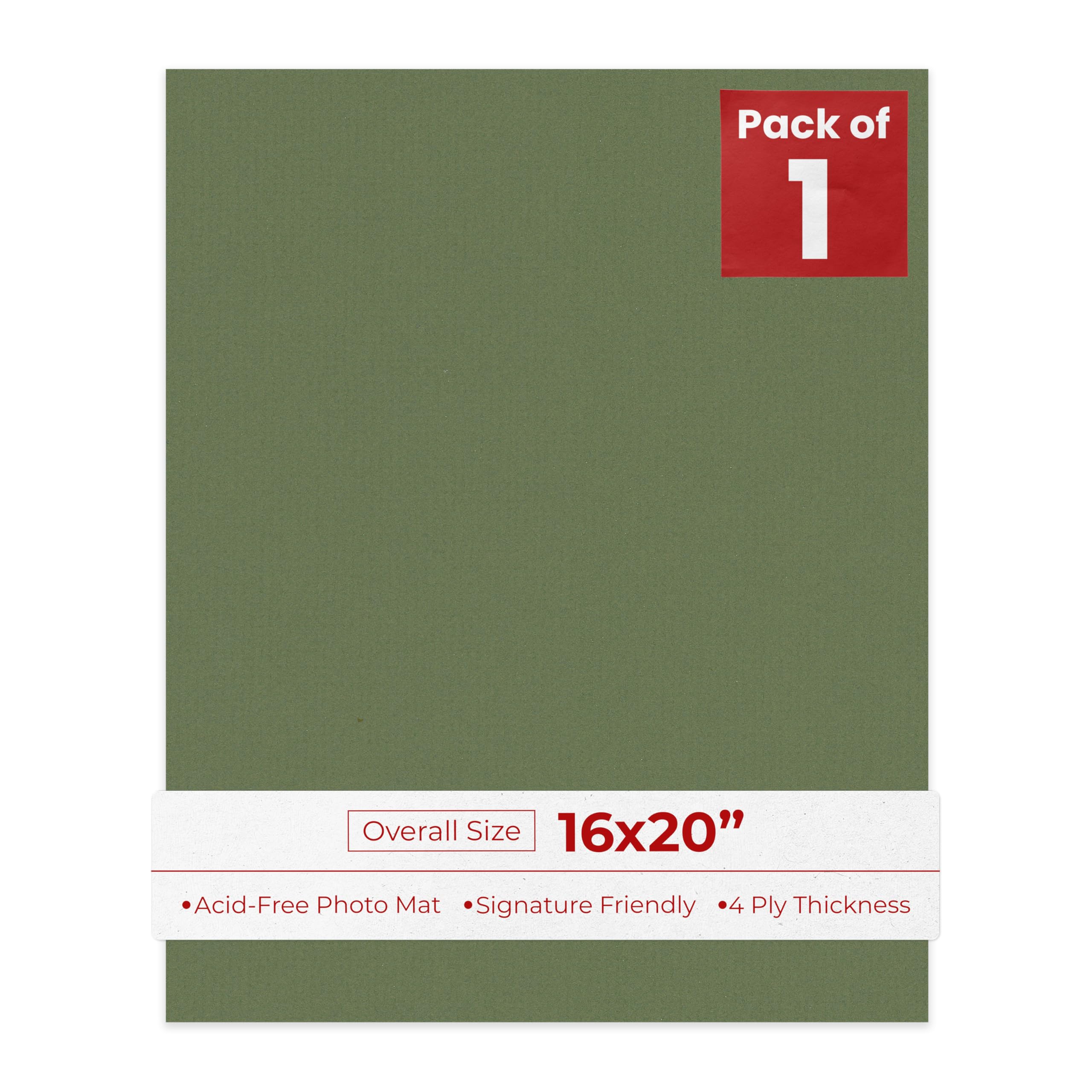 Amazon.com : Dill Green 16x20 Backing Board - Uncut Photo Mat
