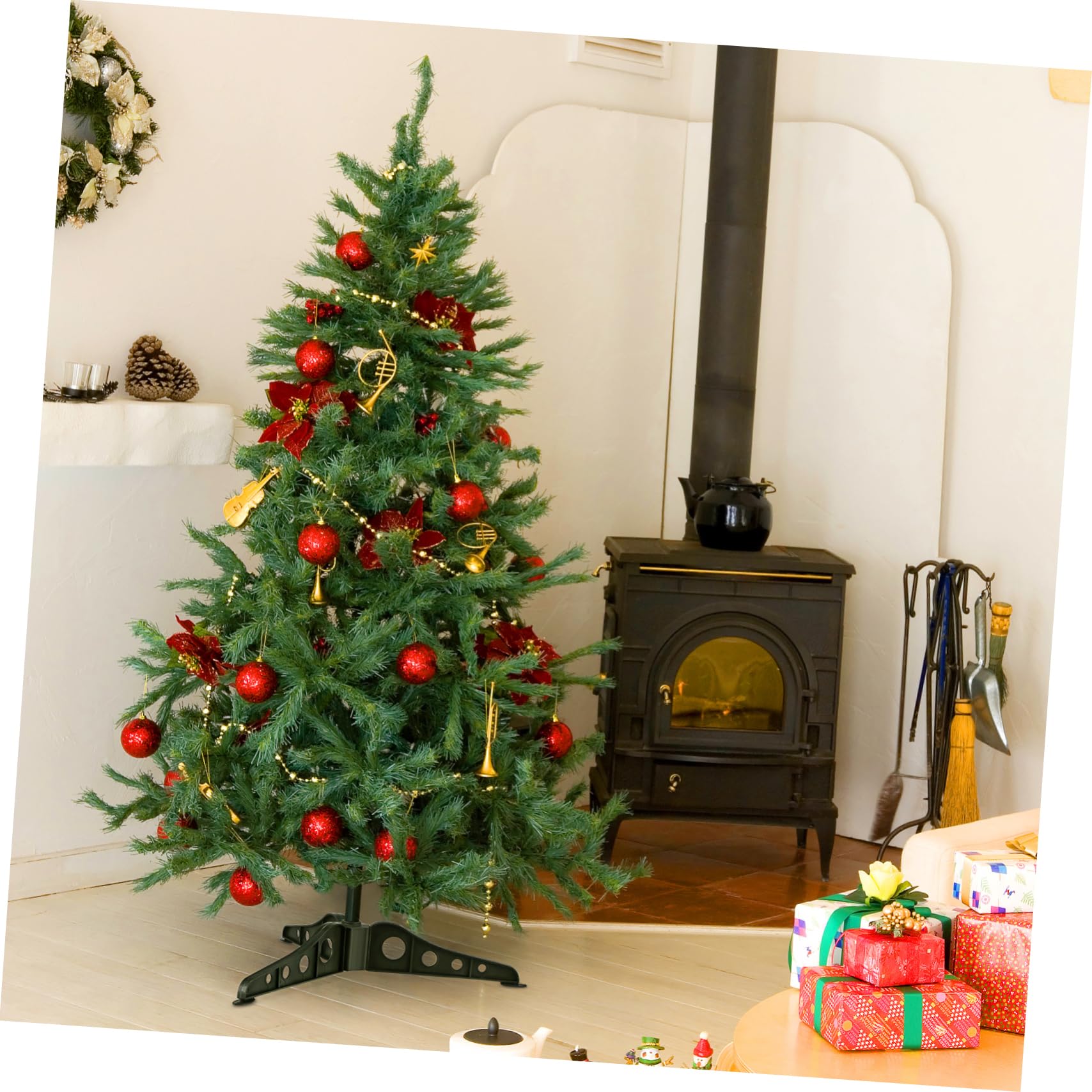 Amosfun Soporte para Árbol De Navidad 20 Cm Reemplazo De Patas De Plástico para Árbol De Navidad Soporte Universal para Árbol De Navidad Artificial Soporte De Base De Árbol Falso para