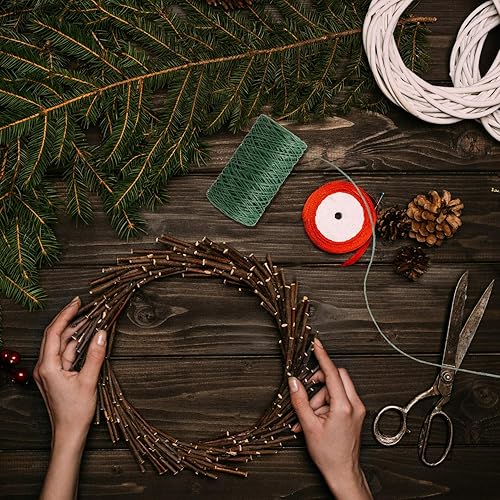 Miniatura 32 de Syhood Alambre de encuadernación de vid floral Alambre de envoltura rústica para ramos de flores (marrón)