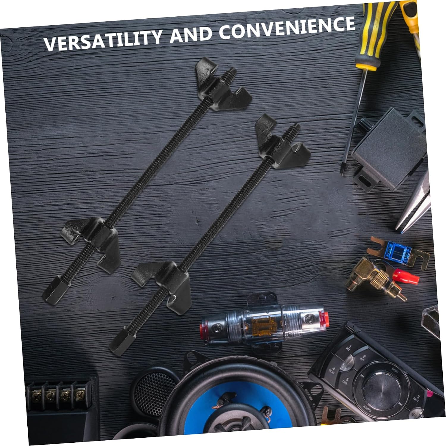 Heavy Duty Coil Spring Compressor Tool with Ergonomic Handle, Shock Absorber Installation and Removal Tool for Automotive Suspension Maintenance and Repair