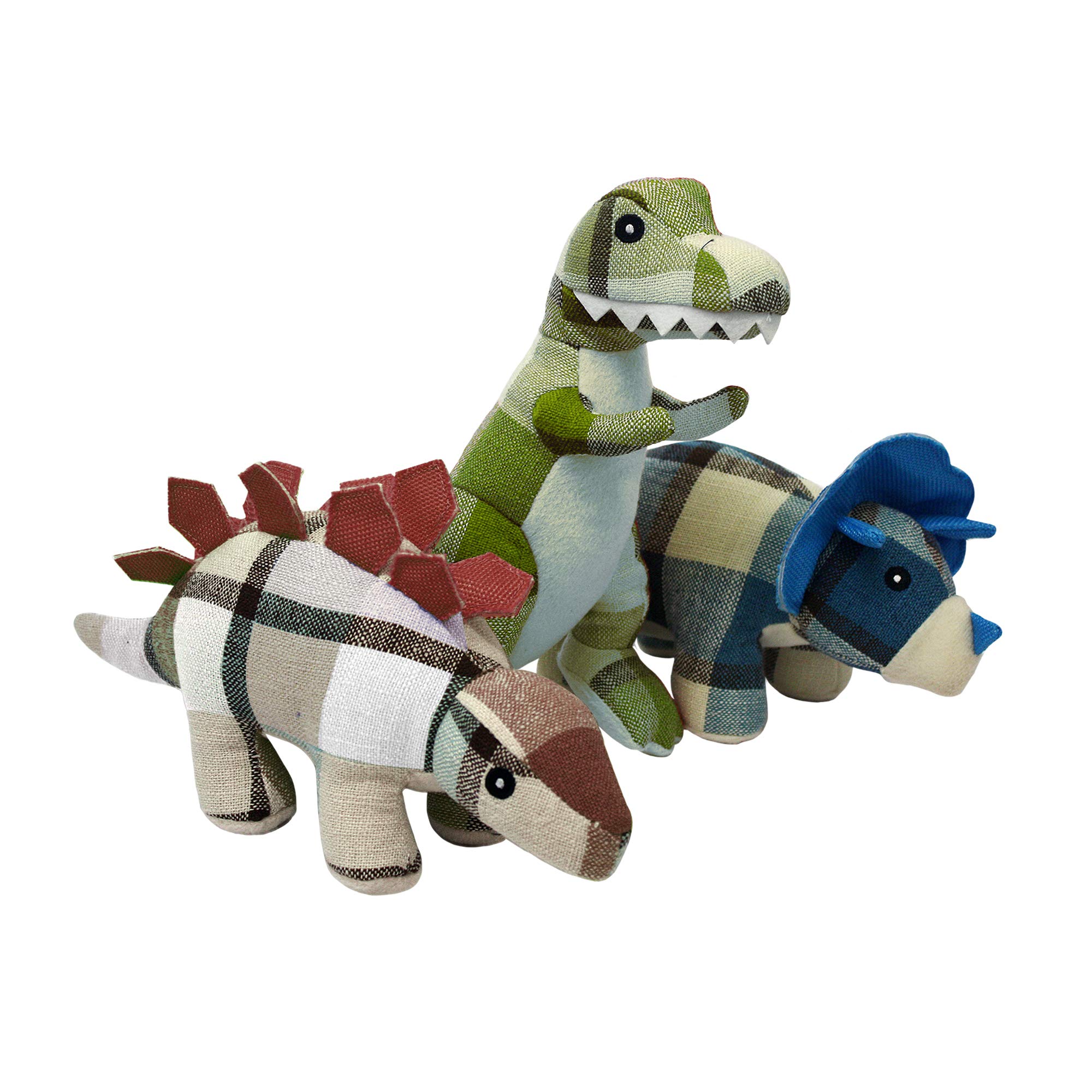 3 Pack - Dog Toy, Plaidosaurus, 9.5-In. - 15020