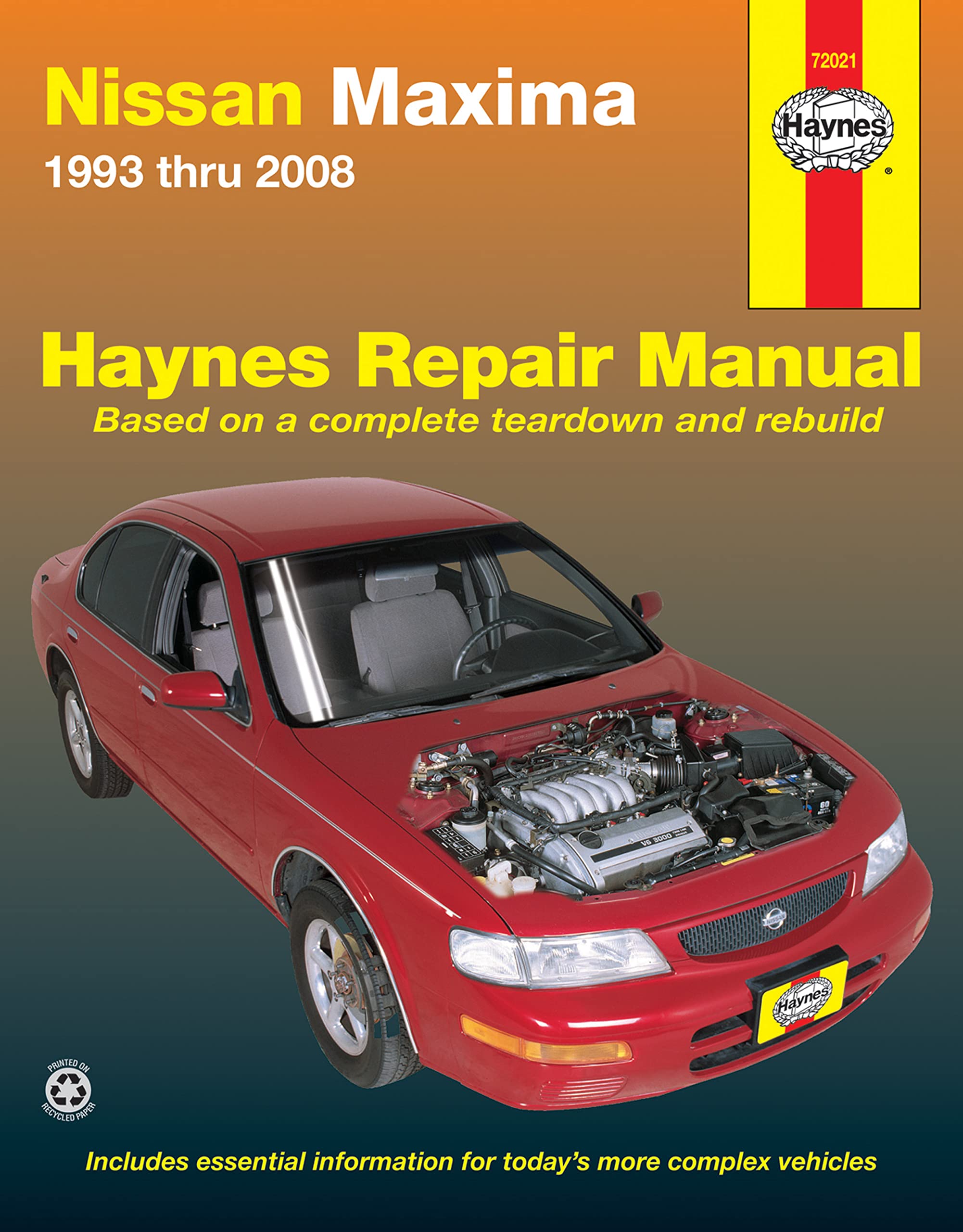 Nissan Maxima 1993 thru 2008 Haynes Repair Manual (Hayne's Automotive Repair Manual)