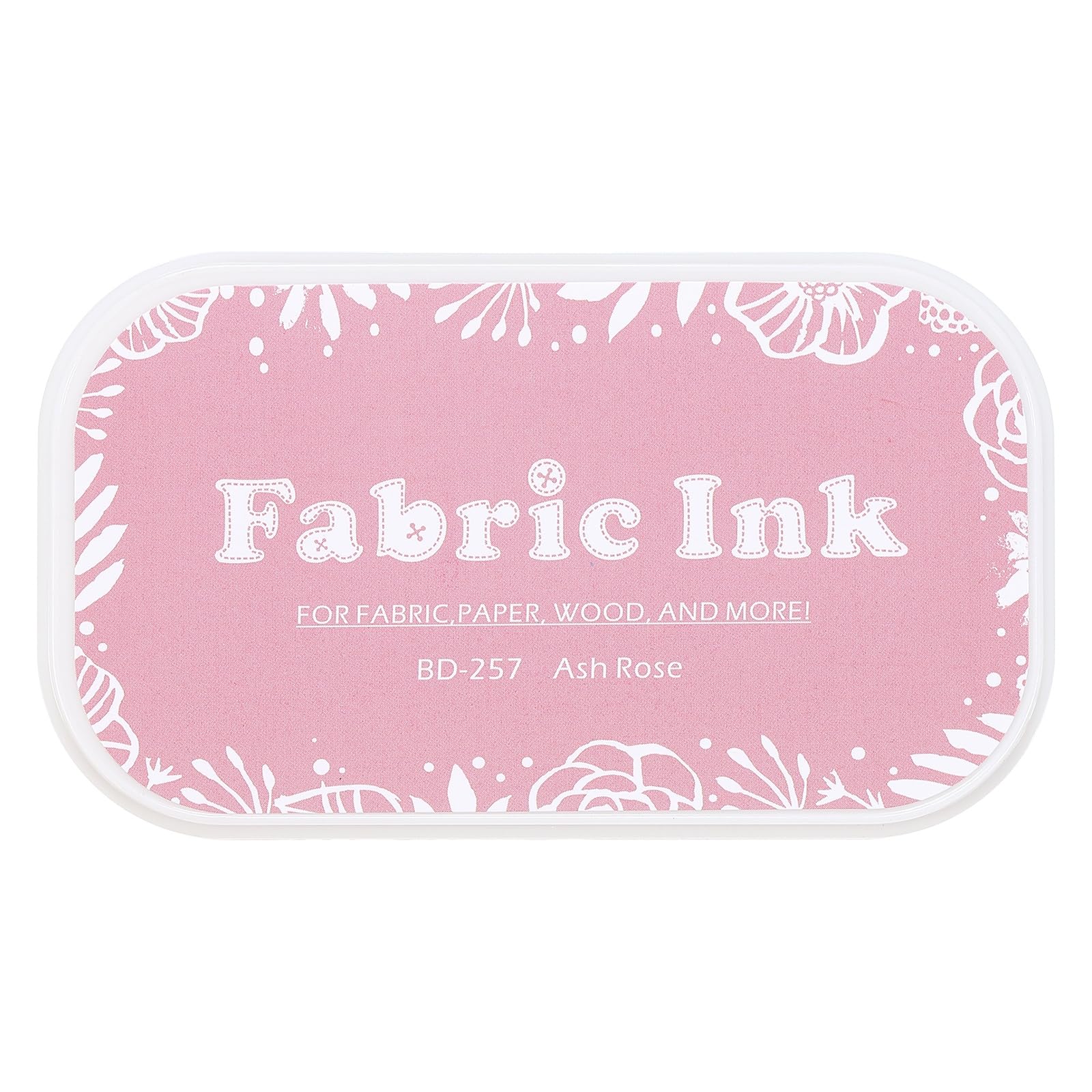 sourcing map Ink Pads for Stamps, 3.7x2.2 Inch Fabric Ink Pad for Cloth, Wood, Paper, Fingerprint, DIY Card Making, Rose