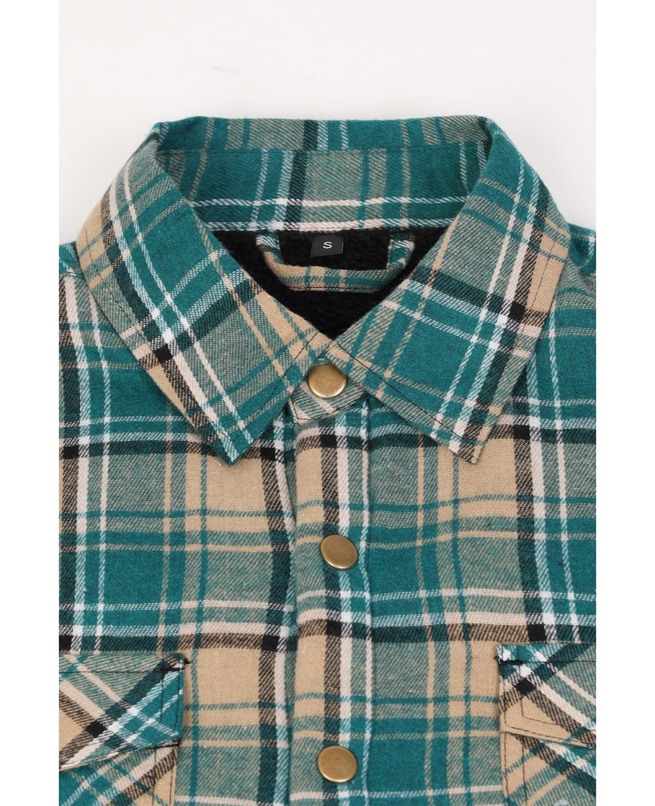 ZENTHACE Mens Flannel Shacket Jacket giacca flanella uomo Uomo