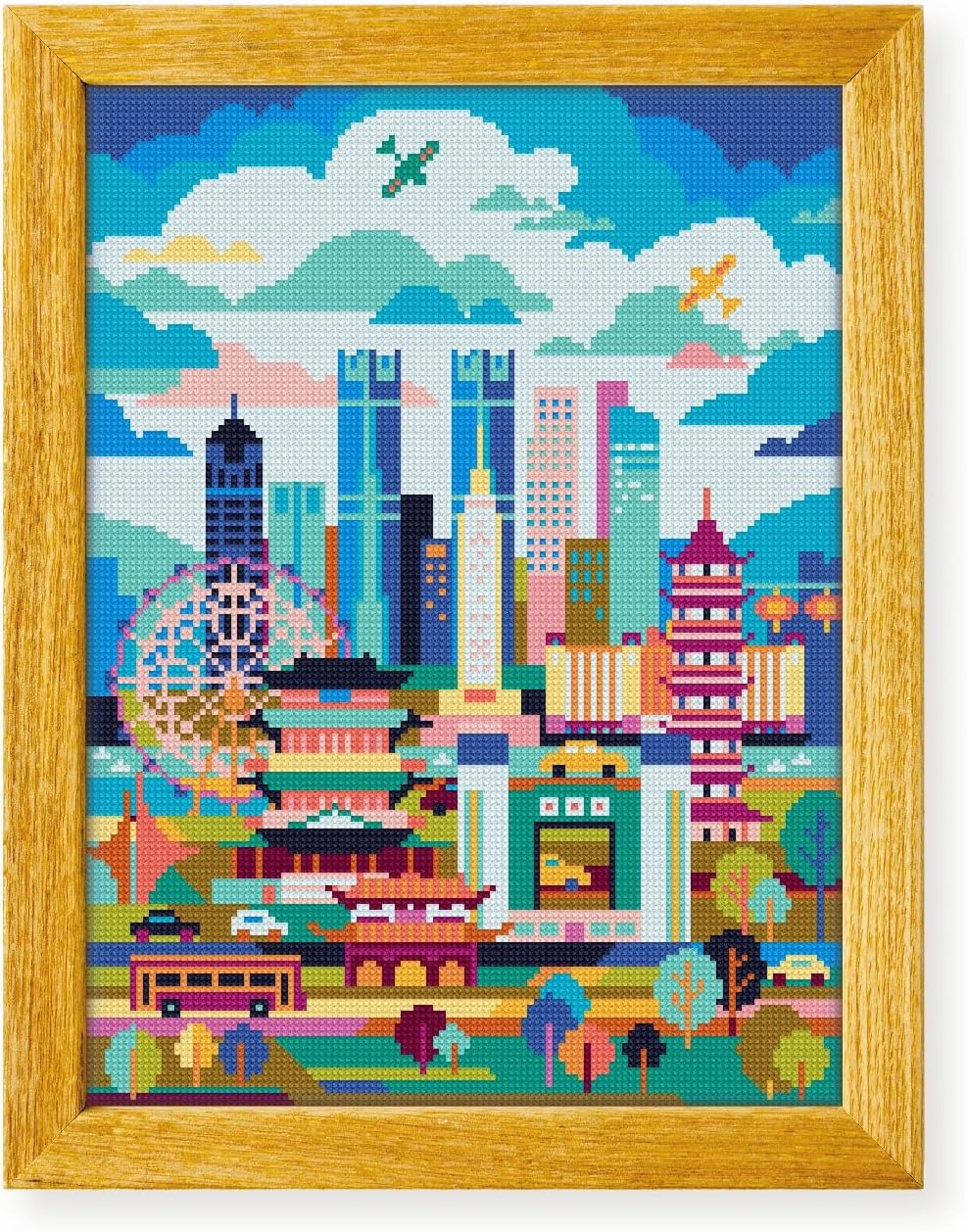 Awesome Pattern Studio Nanchang China DS2737, Diamond Painting Kit, Diamond Art Kits for Adults, Full Drill 5D Diamond Dots Kits. All Items Included.