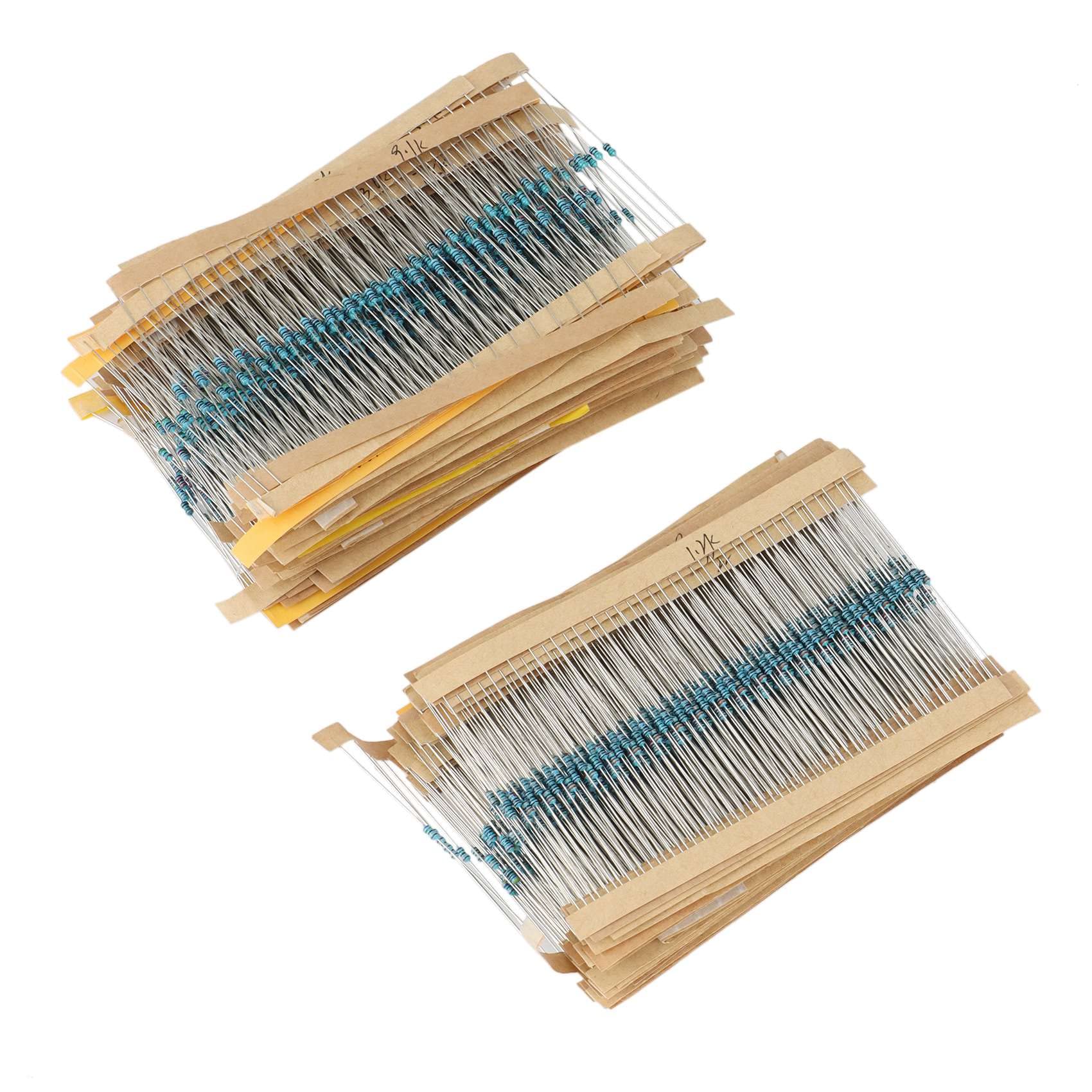 Kit 2600 Resistenze Metalliche 1/8W 1% - 130 Valori Diversi Per Hobby, Riparazioni E Fai Da Te - Foto 6