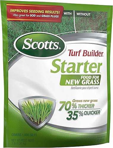 Miniatura 8 de Scotts Turf Builder - Alimento de inicio para césped nuevo, fertilizante para césped, 3 libras (paquete de 12)