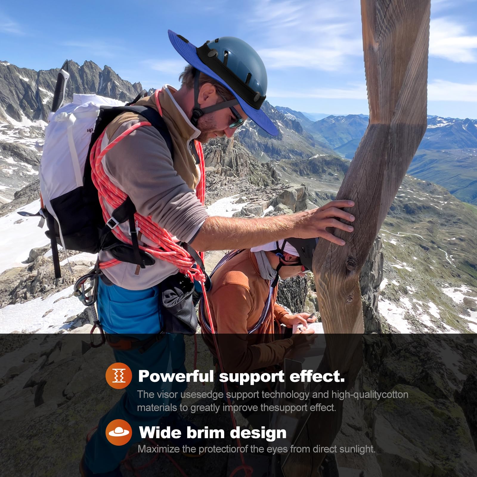 Tontron Visiera per casco da arrampicata, tesa del casco, parasole per casco, cappello da sole per caschi di sicurezza. Adatto per arrampicata, trekking, rappelling, lavoratori in alta quota, operai