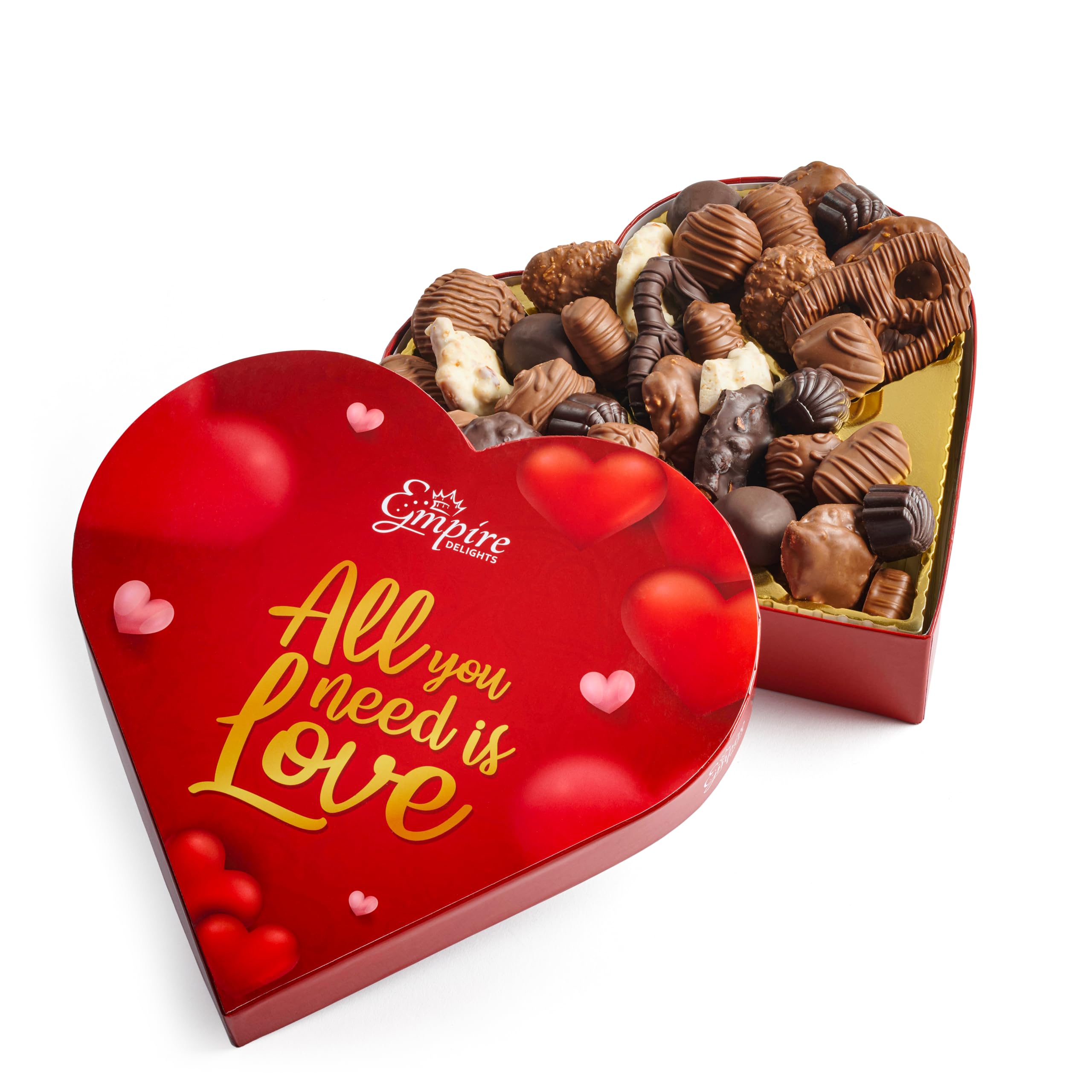 Chocolate Gift Box with Assorted Gourmet Chocolates - Food Gift Basket for Women and Men - Birthday, Thank You, Present idea for Him and Her: Valentines Gift Box