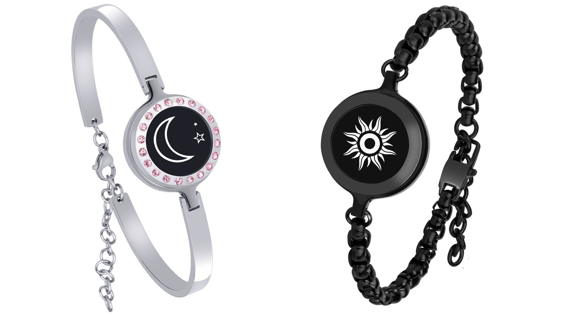 Amazon.com: Long Distance Touch Bracelets,Vibration & Light up Couples  Bracelets, Remote Smart Matching Couples Bracelet for Couples Long Distance  Relationship Girlfriend Boyfriend Xmas Gifts Black rose gold: Clothing,  Shoes & Jewelry