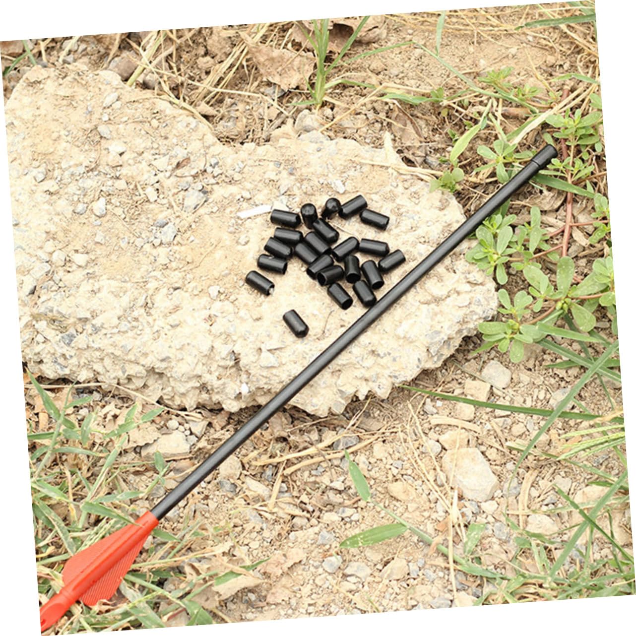 KICHOUSE Rubber Archery Arrowhead Set 10pcs 8mm Tip Arrowheads for Archery Games Practice