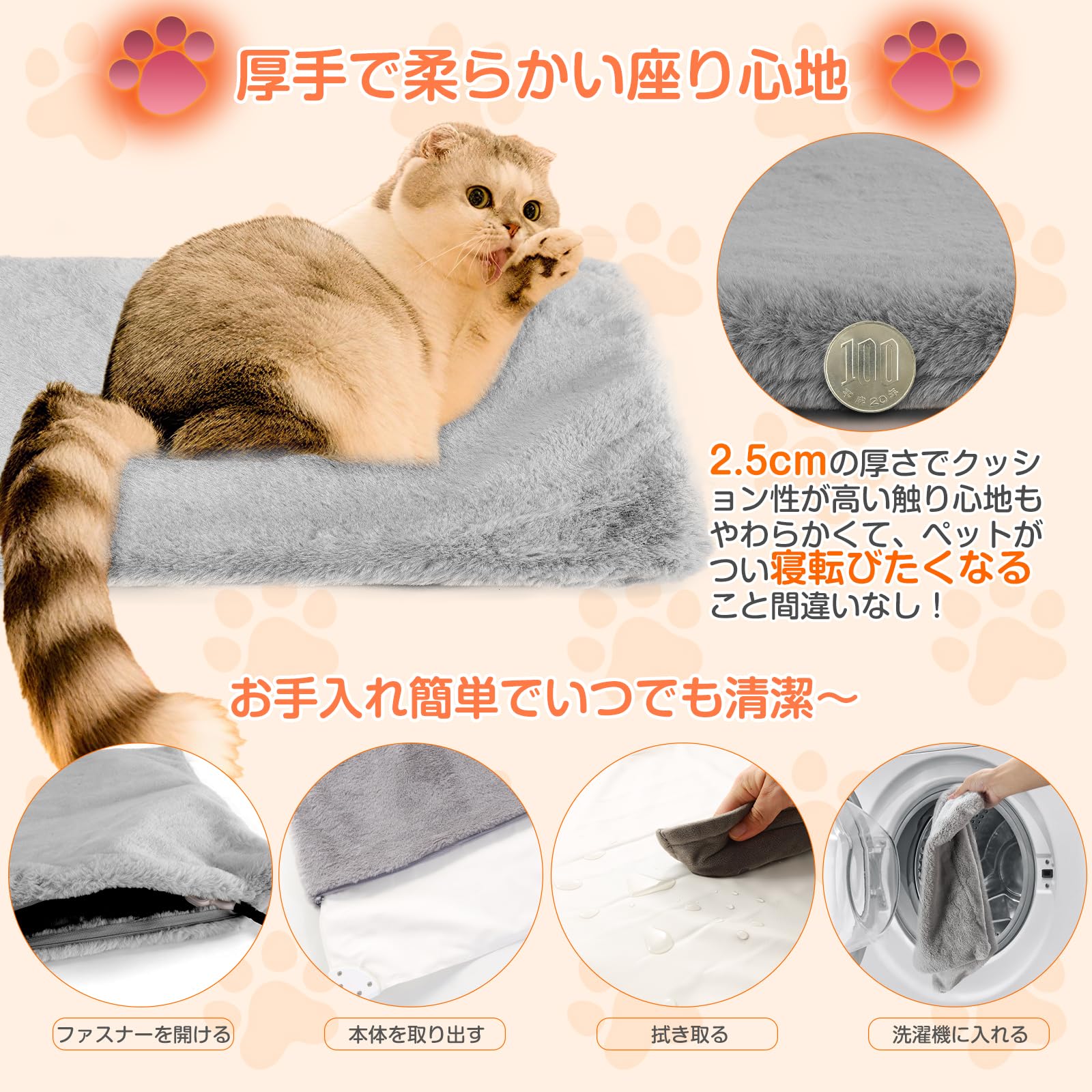 Amazon | Codify ペット用ホットカーペット ペット用ヒーター 7段階