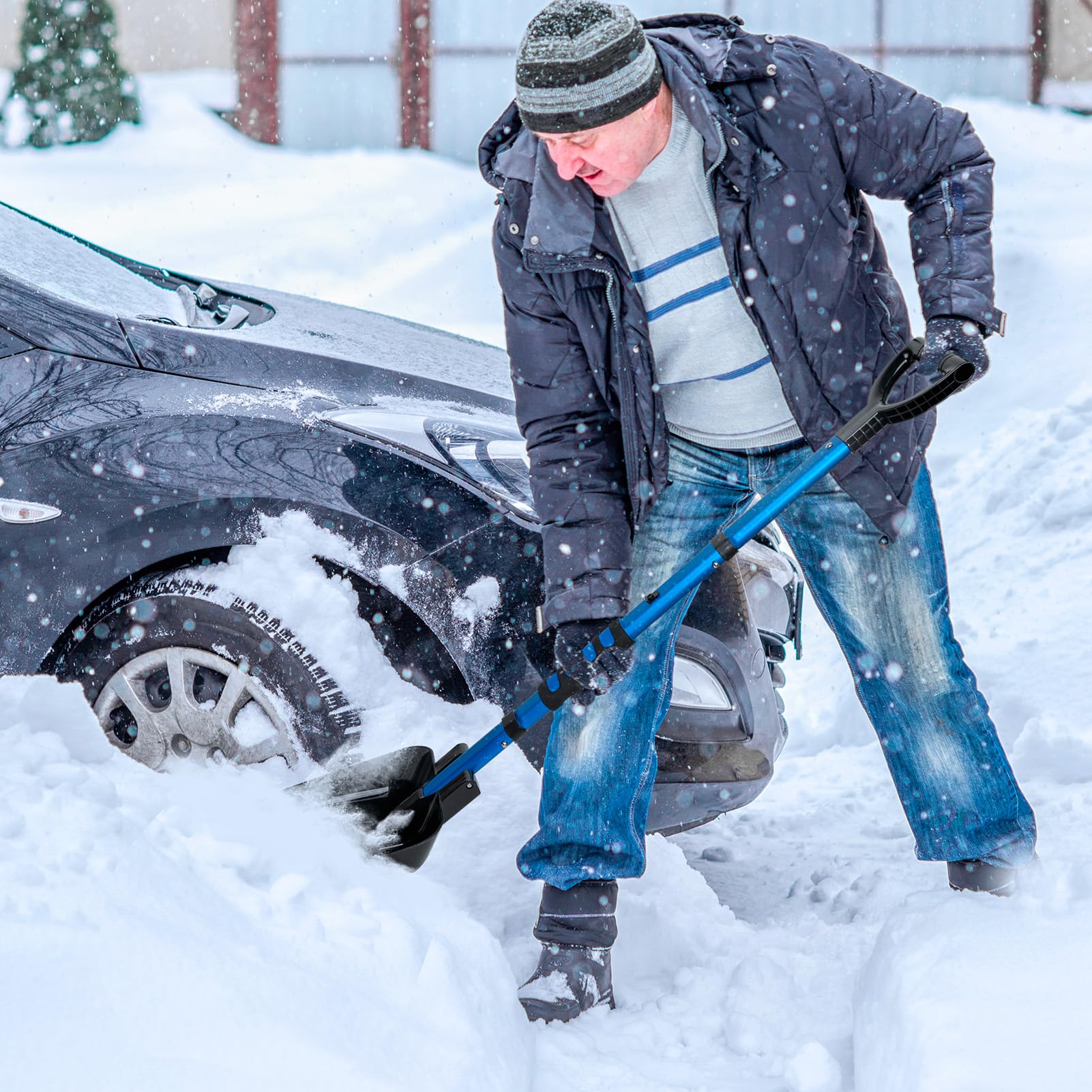 ⭐️折りたたみ式 除雪シャベル 車 トラック キャンプ アウトドア 伸縮式 Amazon.co.jp: 折りたたみ式車用除雪シャベル、車、トラック