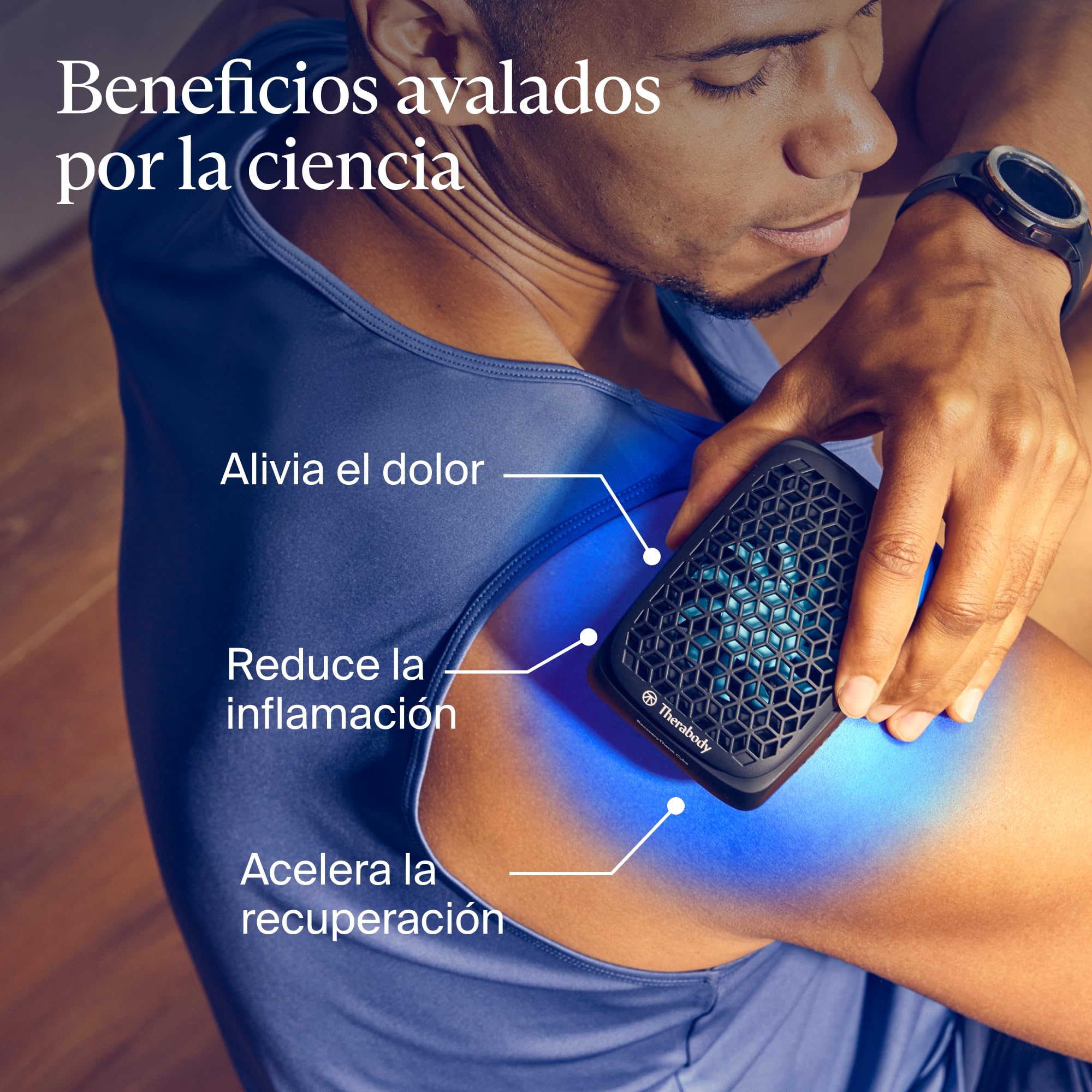 Therabody RecoveryTherm Cube: Terapia instantánea de calor, frío y contraste para aliviar el dolor y favorecer la recuperación después del ejercicio para rodillas, espalda, hombros y todo el cuerpo