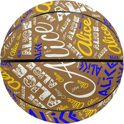 Miniatura 20 de Balón de baloncesto personalizado con nombre, todo nombre impreso, regalo deportivo personalizado, tamaño 7 (29.5") / tamaño 5 (27.5"), regalo de