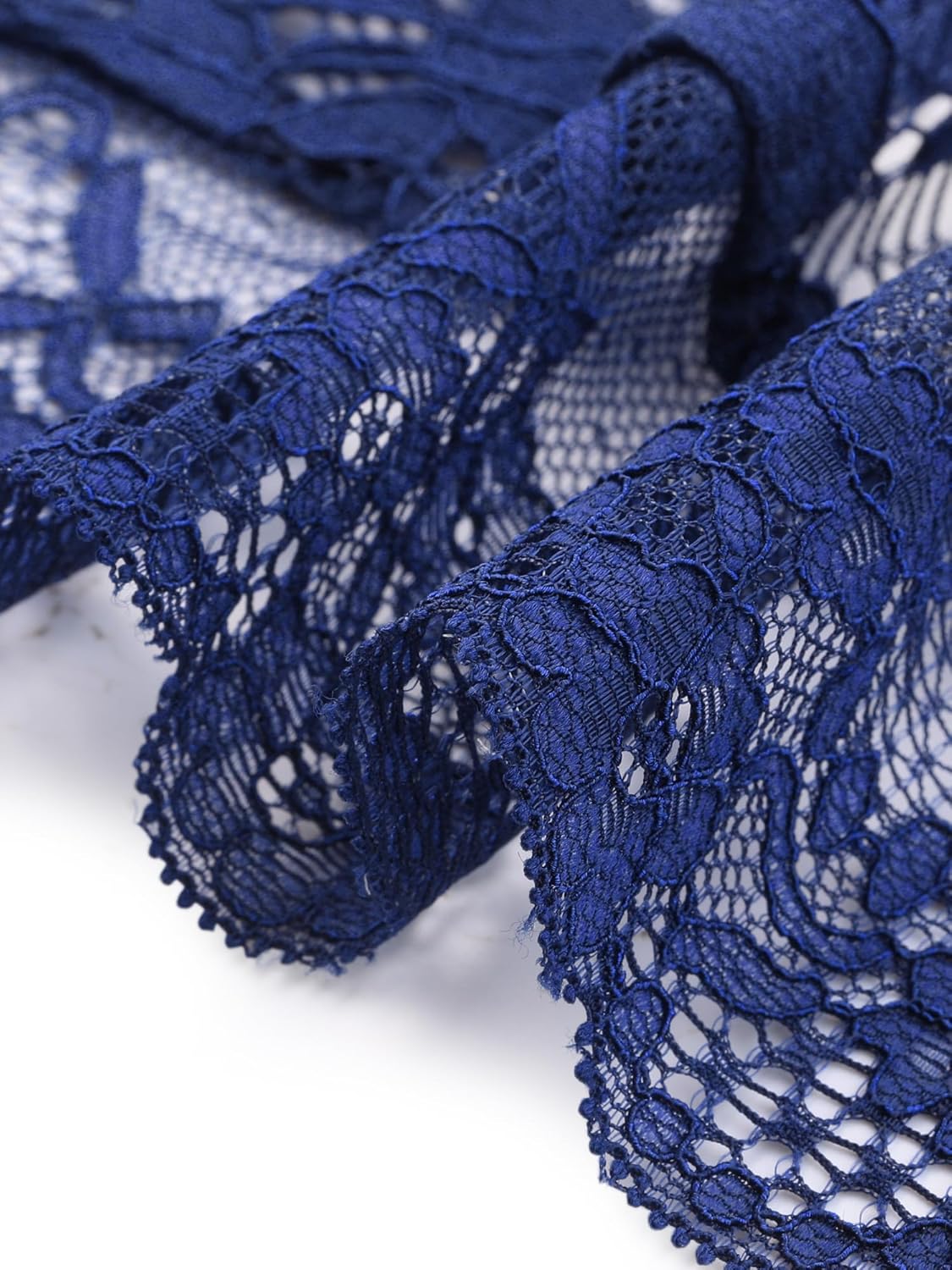 Allegra K Women's Lace Cardigan Open Front Elegant Short Sleeve Sheer Floral Cropped Bolero Lace Shrug Top - Image 5