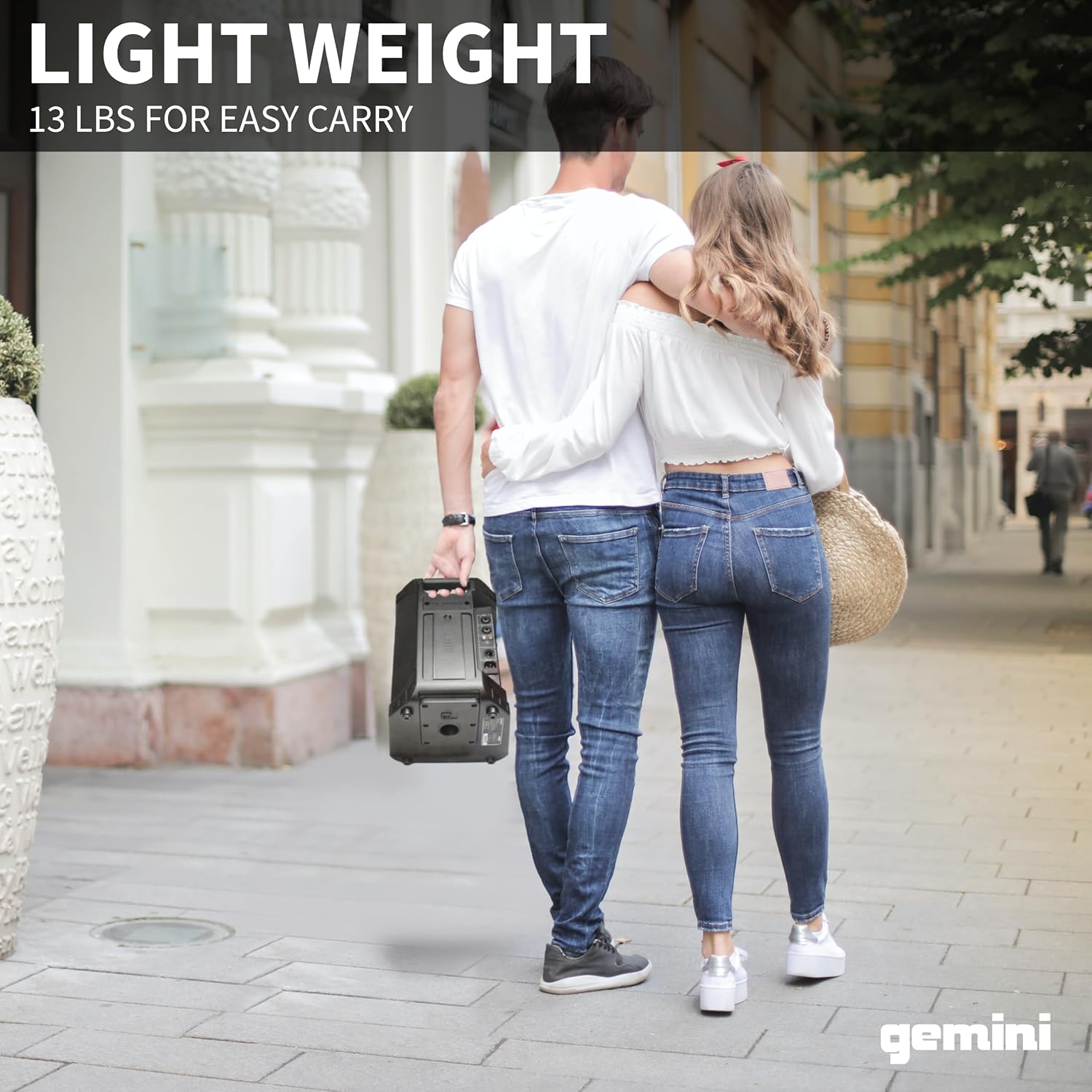 Gemini Sound GPSS-650 Ultra-Portable 200W PA System with 6.5" Woofer, Bluetooth, TWS Link, 12+ Hour Battery Life, Dual Inputs, and DSP Effects – Perfect for DJs, Musicians and Public Address - Image 4