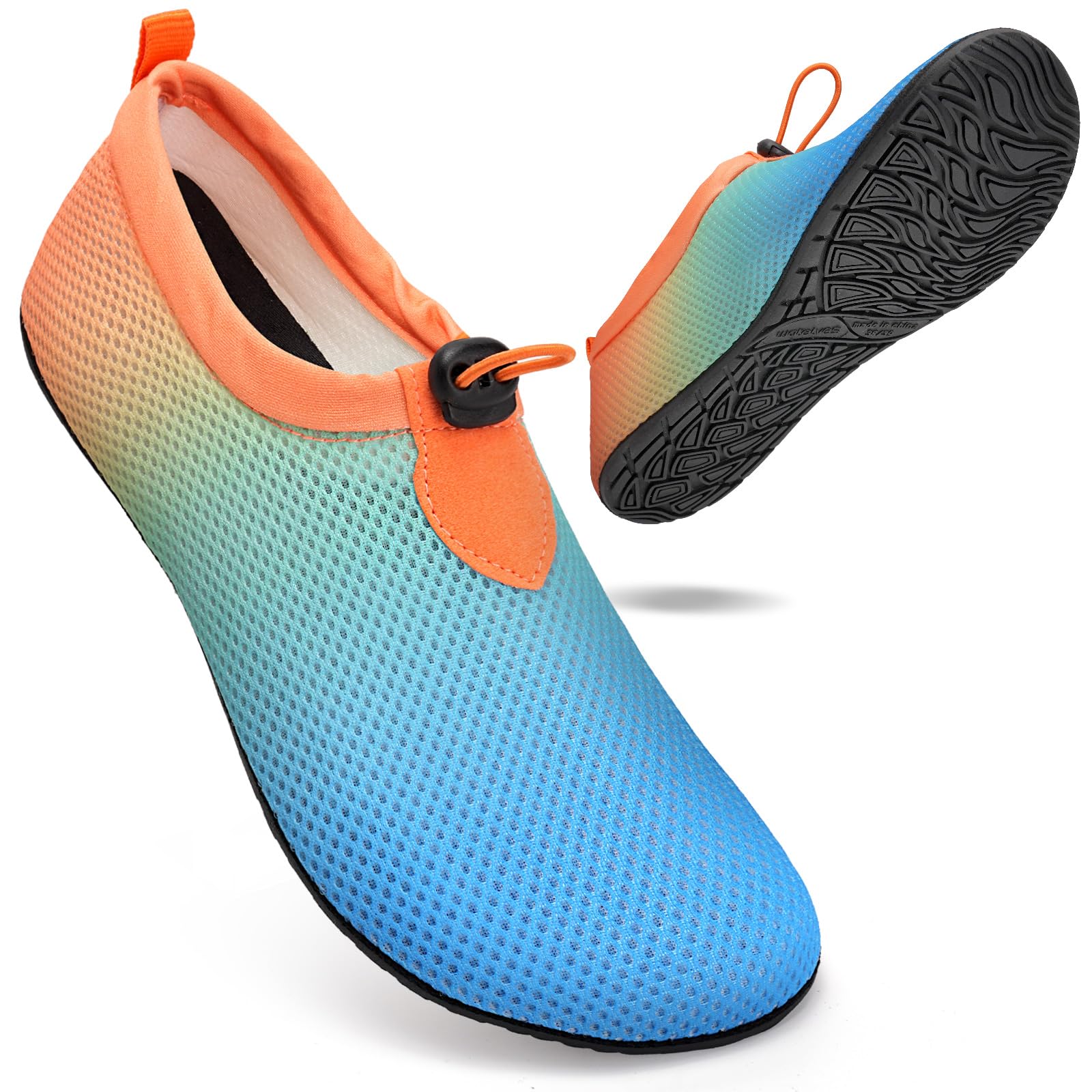 WateLves Badeschuhe Wasserschuhe Herren Damen Schwimmschuhe Strandschuhe Aquaschuhe Schnell Trocknend Breathable Surfschuhe Beach Pool Unisex