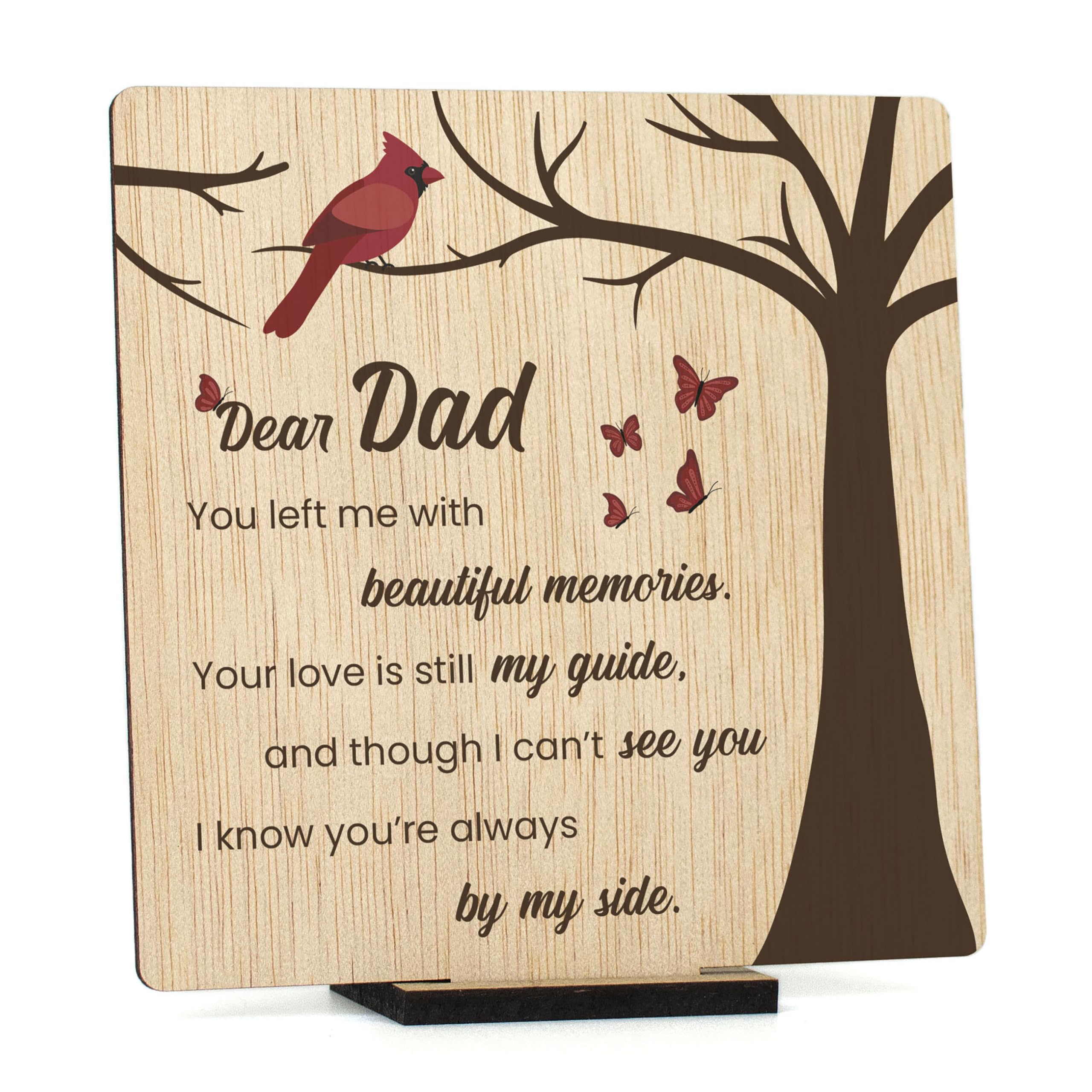 CONTRAXT Sympathy Gifts for Loss of Father. In loving memory greeting card gifts In Remembrance In Memory Of Dad Memorial Sympathy Bereavement Condolence Gifts For Loss Of Father Sign — image 1